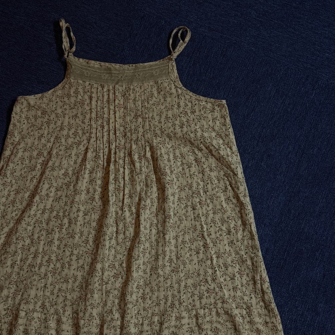 모리걸 플라워 패턴 나시 원피스 상품이미지2