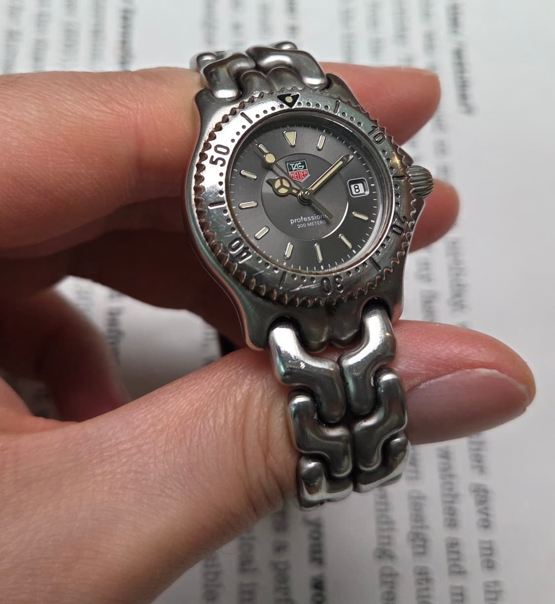 태그호이어 셀 프로페셔널 엘레강스 그레이판 쿼츠 여성용 브레이슬릿 ver 상품이미지5