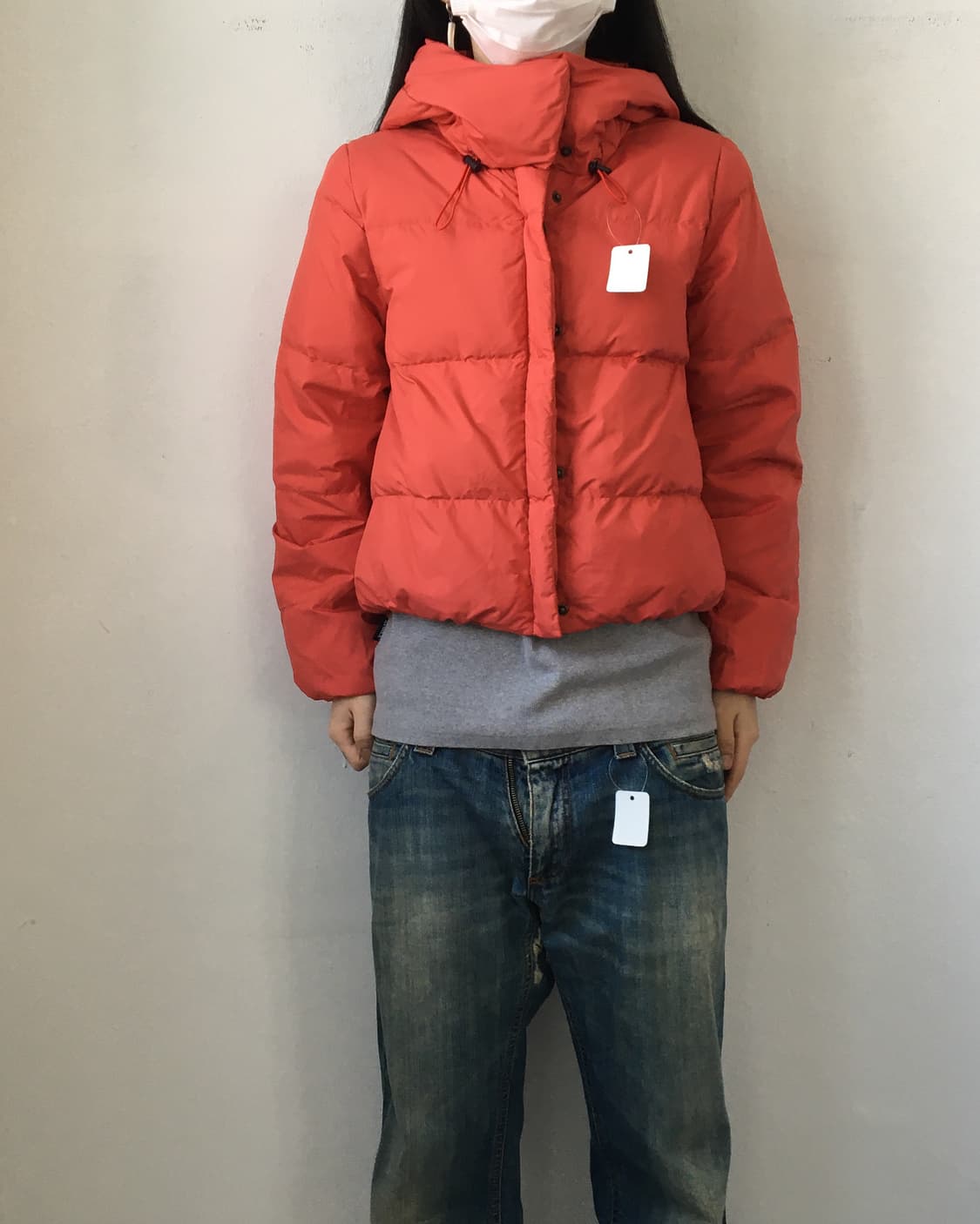 Padded high neck jacket 상품이미지1