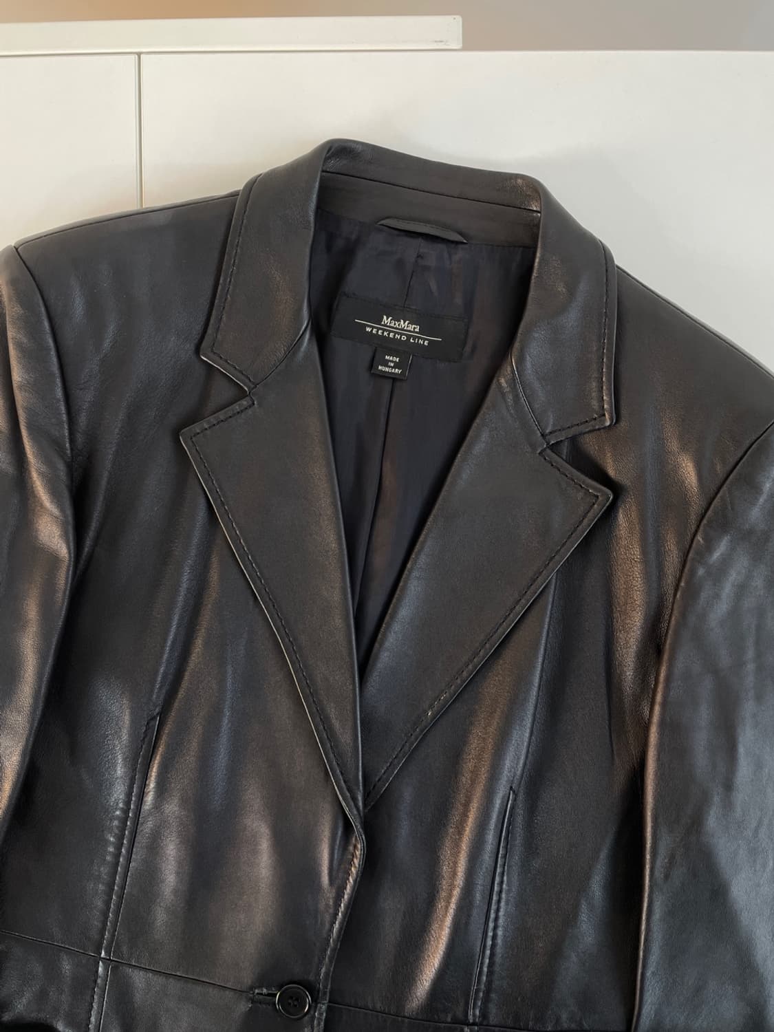 막스마라 위켄드 레더 싱글 블레이져 상품이미지5