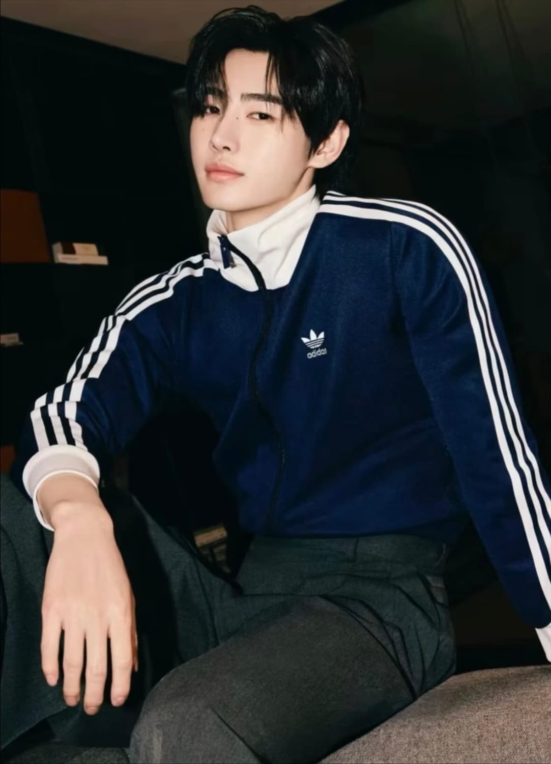 (착샷) 아디다스 베켄바우어 져지 트랙탑 나이트 인디고 상품이미지10