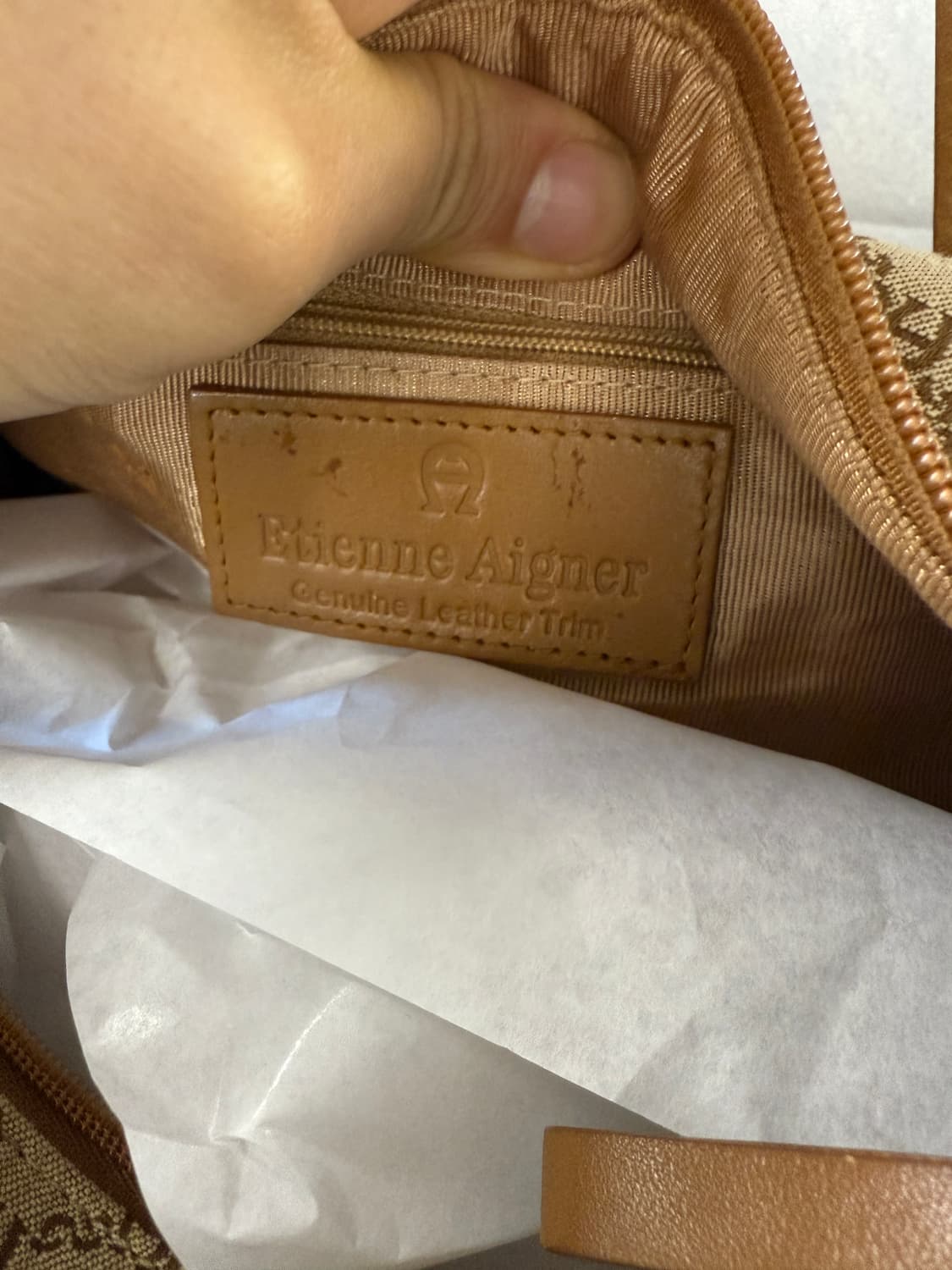 아이그너 빈티지 원통 토트백 상품이미지4