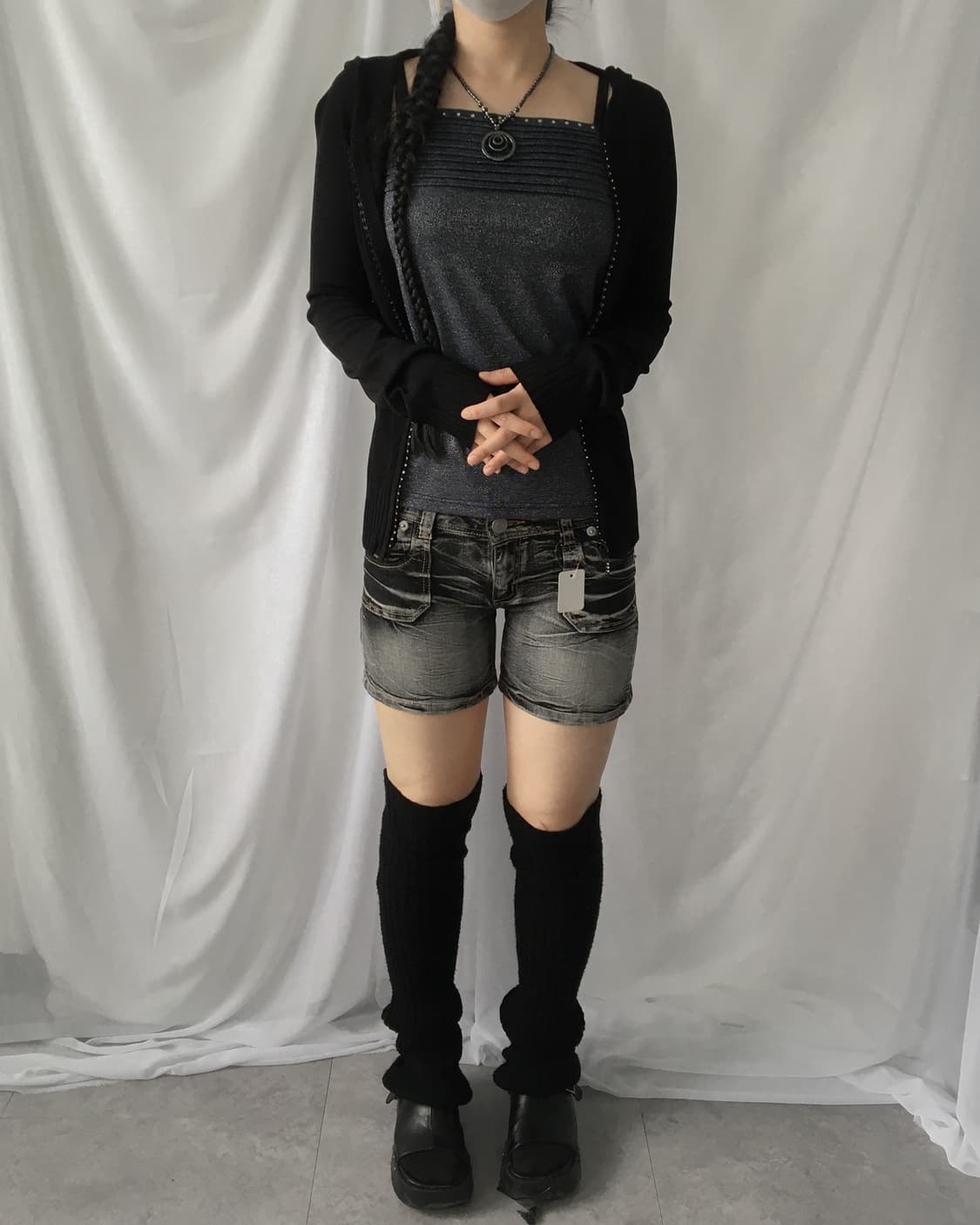 Glitter cubic point sleeveless 상품이미지5