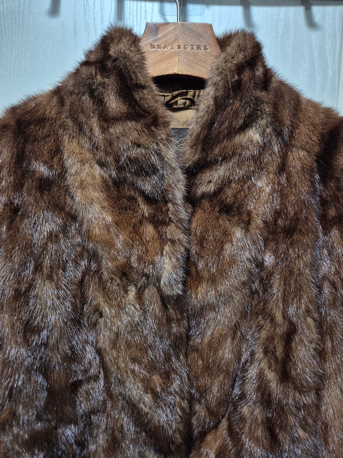 (세일)빈티지 브라운 밍크 퍼 코트 상품이미지2