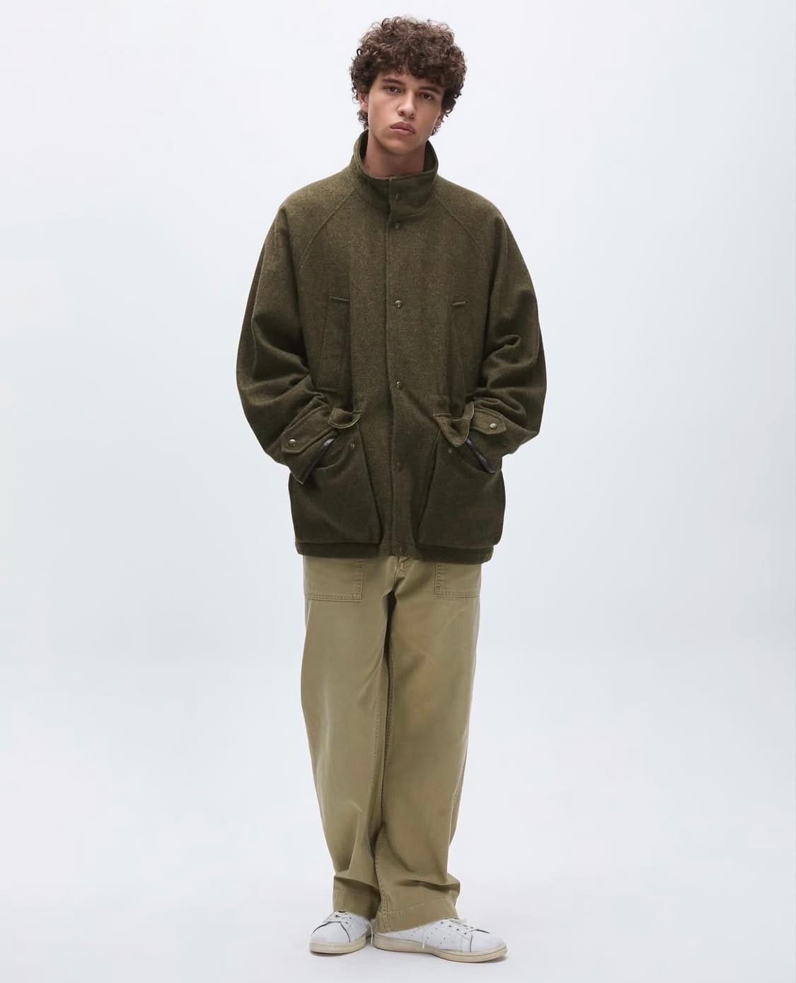 카키스 울 로버 파카 올리브 상품이미지7