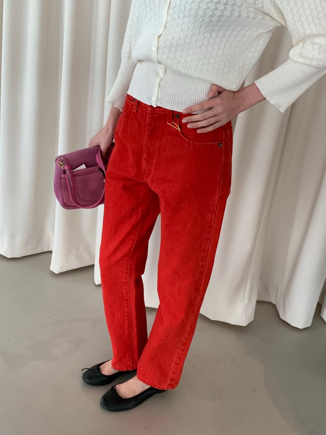 80-90's "ARMANI JEANS" - size 25-26 상품이미지5