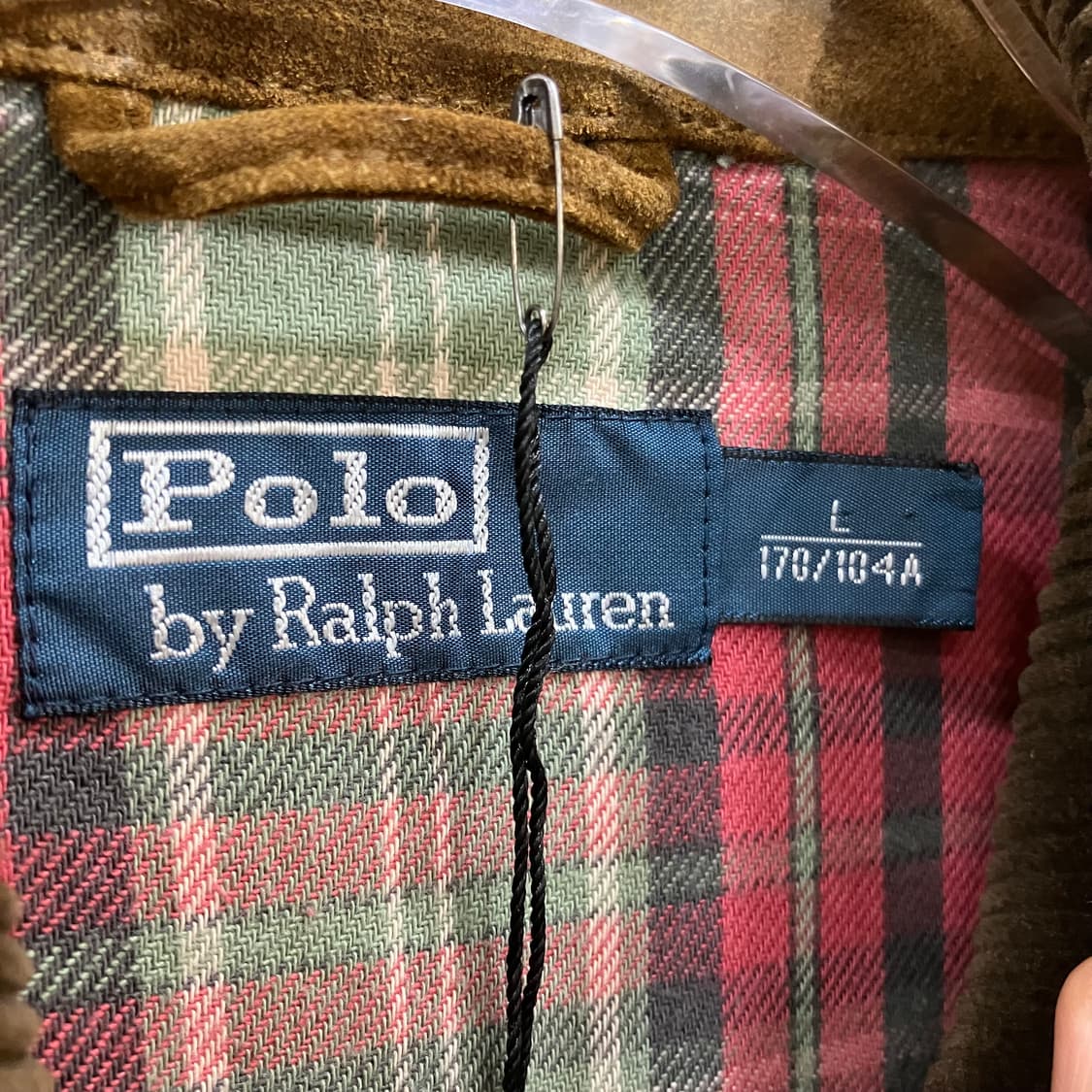 폴로 랄프로렌 스웨이드 송아지가죽 헌팅 자켓 L 상품이미지2