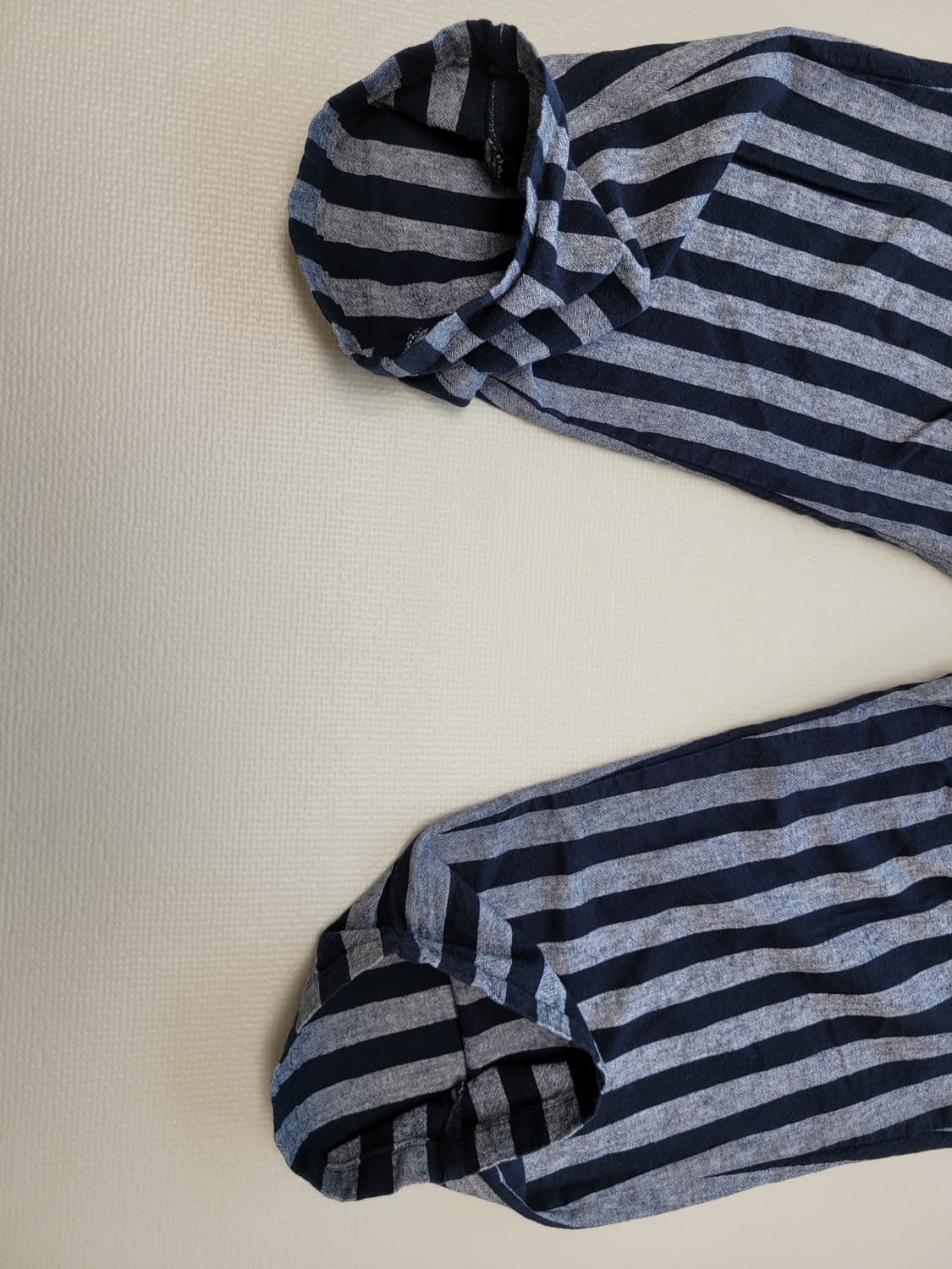 스파오 SPAO 남자 린넨혼방 스트라이프 밴딩바지 34 네이비 상품이미지7