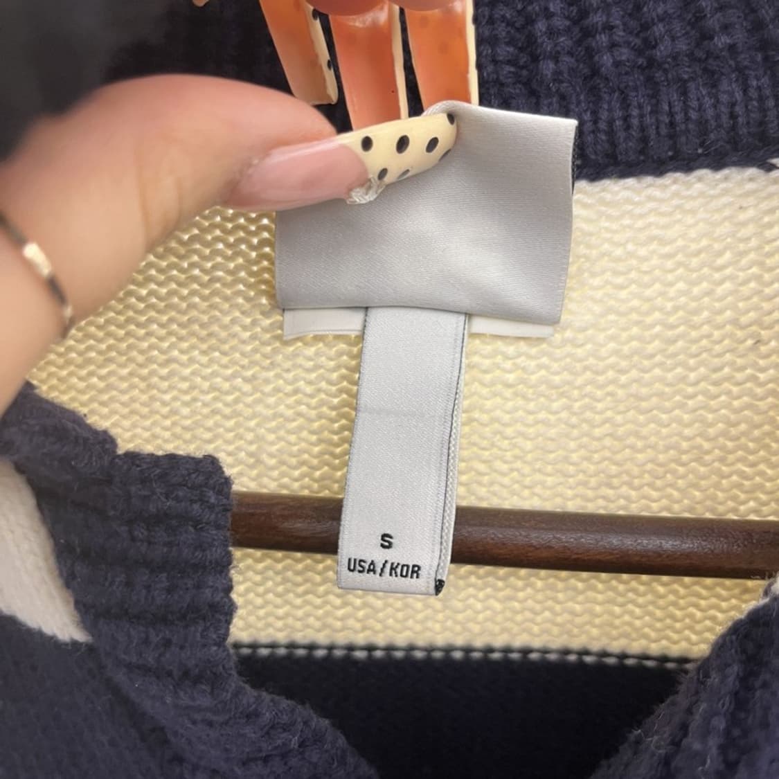 LEE 리 빈티지 키치 스트라이프 카라 니트 S C09821 상품이미지6