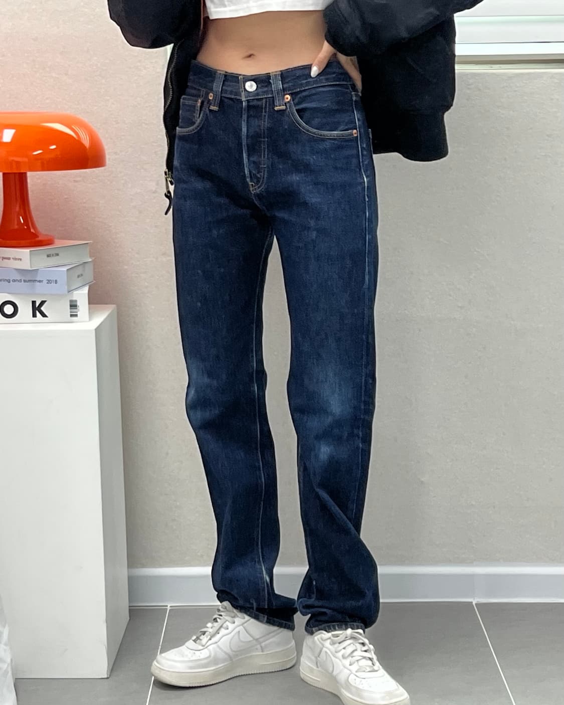 (허단36.5)리바이스 501 진청-M1393 상품이미지1