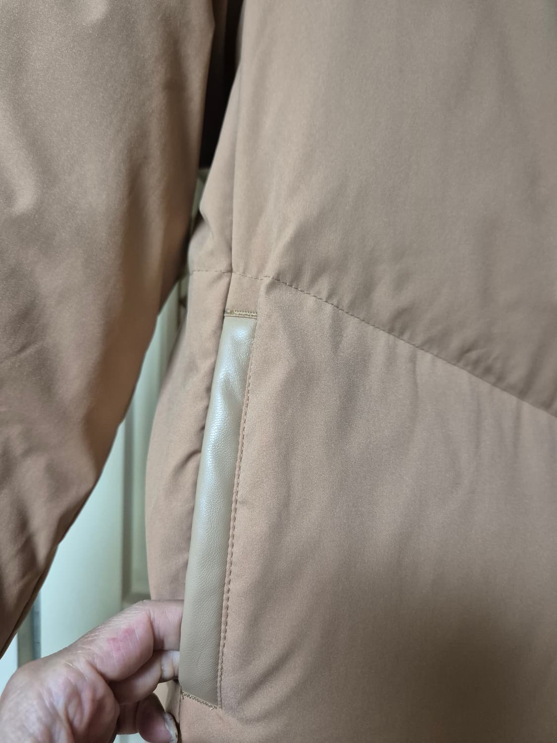 라씨엔토 밍크 카라 구스 롱패딩(미착용) 상품이미지7