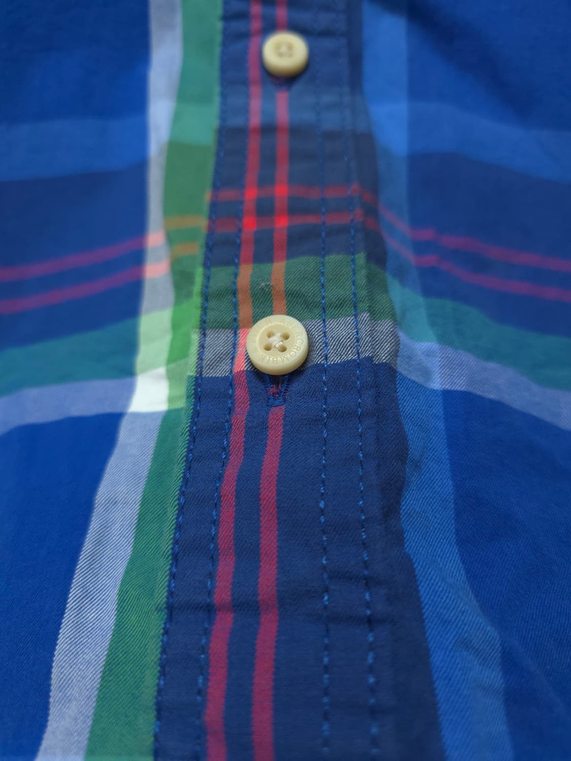 아베크롬비 포겟로고 블루 체크셔츠 (남성95) 상품이미지5