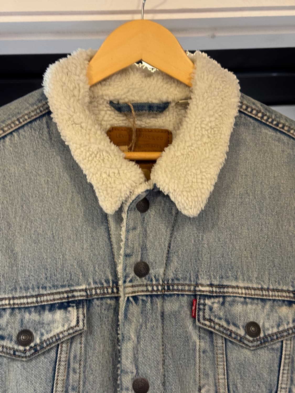 리바이스 프리미엄 데님 양털 자켓 L 상품이미지2