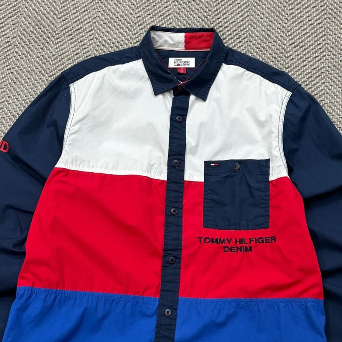타미힐피거 데님 배색 셔츠 v2390 상품이미지3