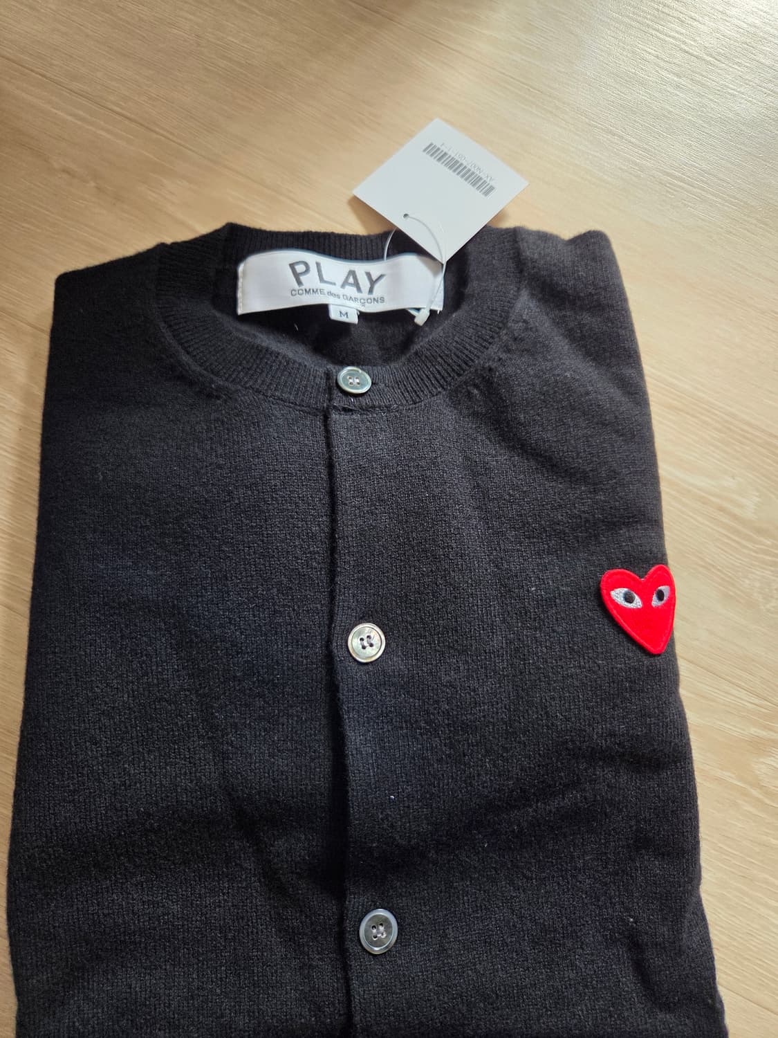 (25FW,새상품)꼼데가르송 여성 블랙가디건 S, M, L 상품이미지6