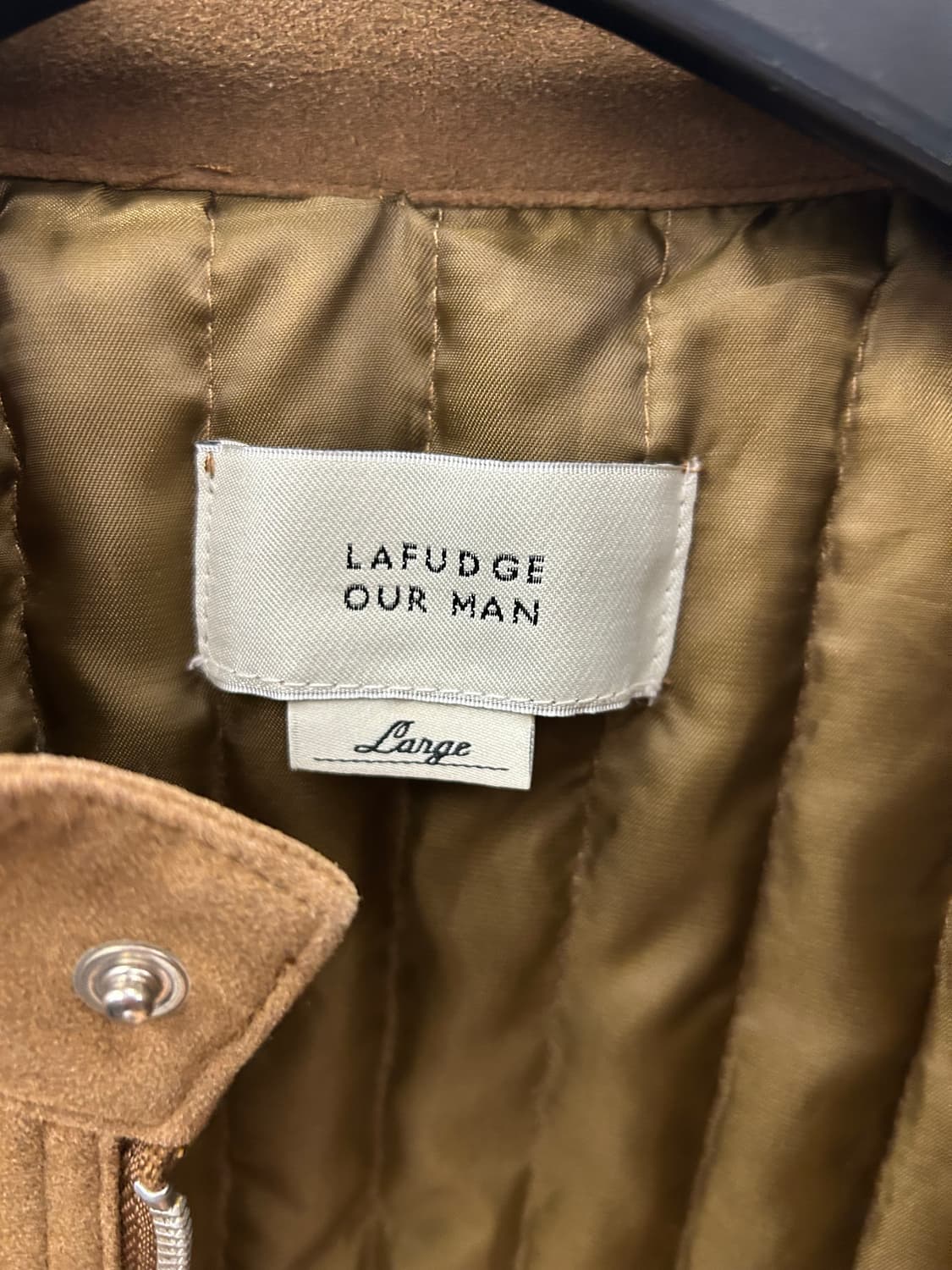 LAFUDGE STORE 브라운 스웨이드 스타일 자켓 상품이미지5