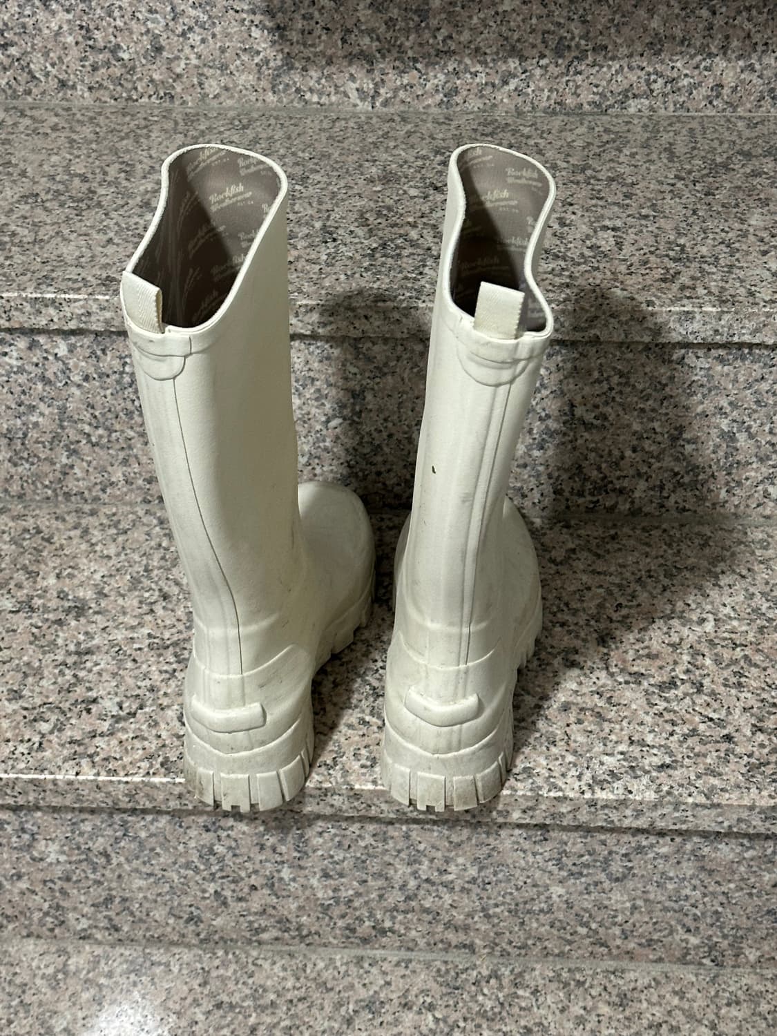 락피쉬웨더웨어 플랫폼 레인부츠 롱 크림 240 FLATFORM RAIN  상품이미지6