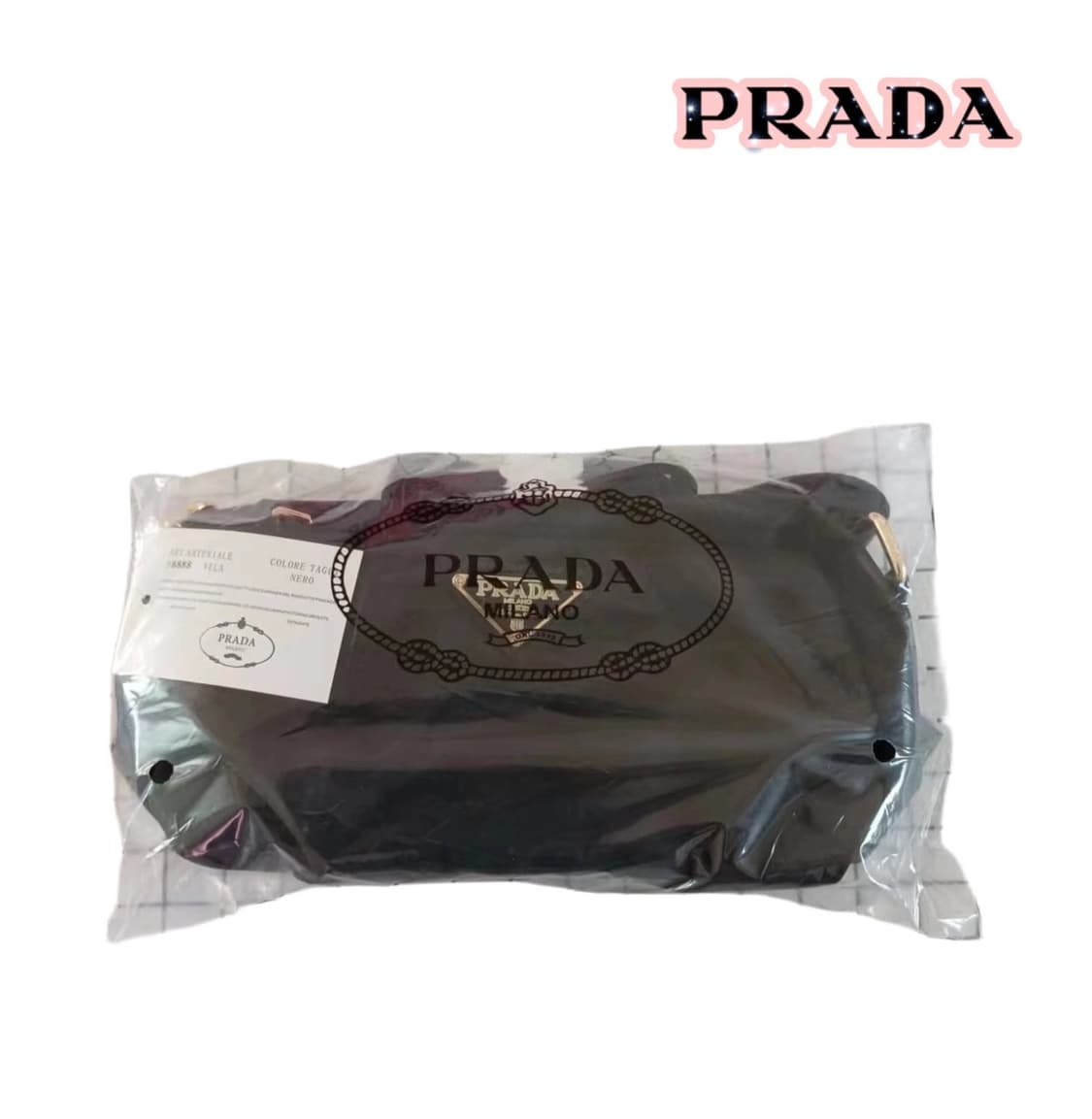 프라다뷰티 리나일론 숄더 크로스백 블랙 상품이미지3