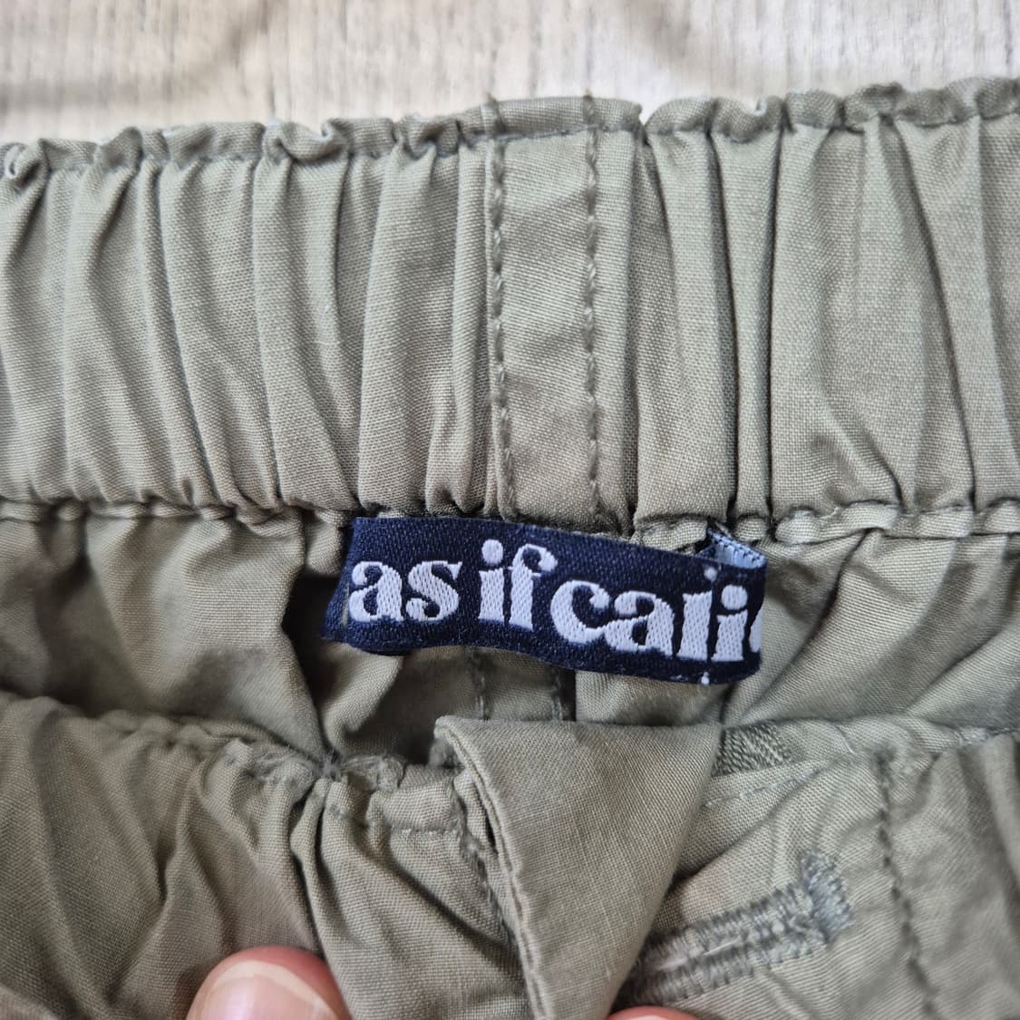 [F] 에즈이프 칼리 asif calie  카고 팬츠 카키 상품이미지5