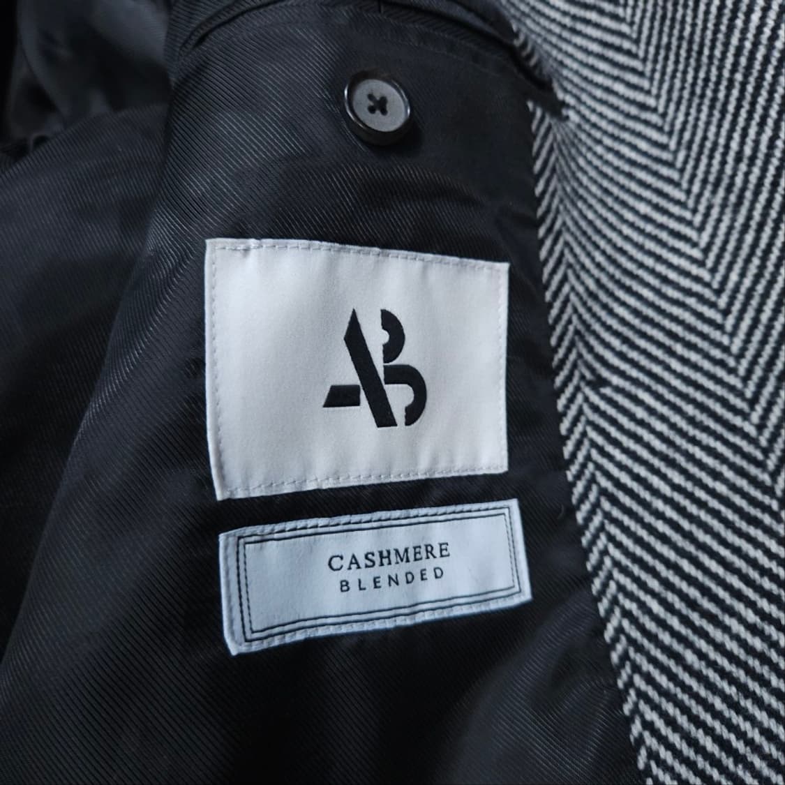앤더슨벨 헤링본 코트 M 캐시미어 블렌드 상품이미지7