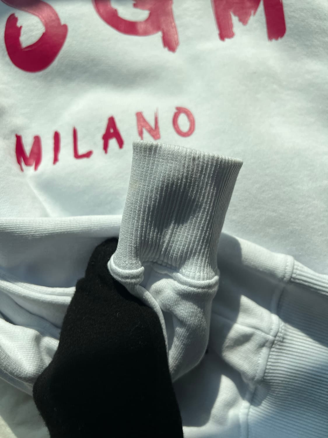 MSGM 화이트 여성 맨투맨 xs 상품이미지2