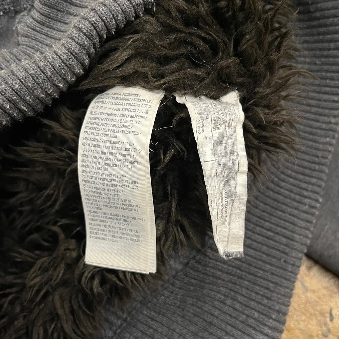 아베크롬비 울프죠 털 그레이 후드집업  상품이미지6