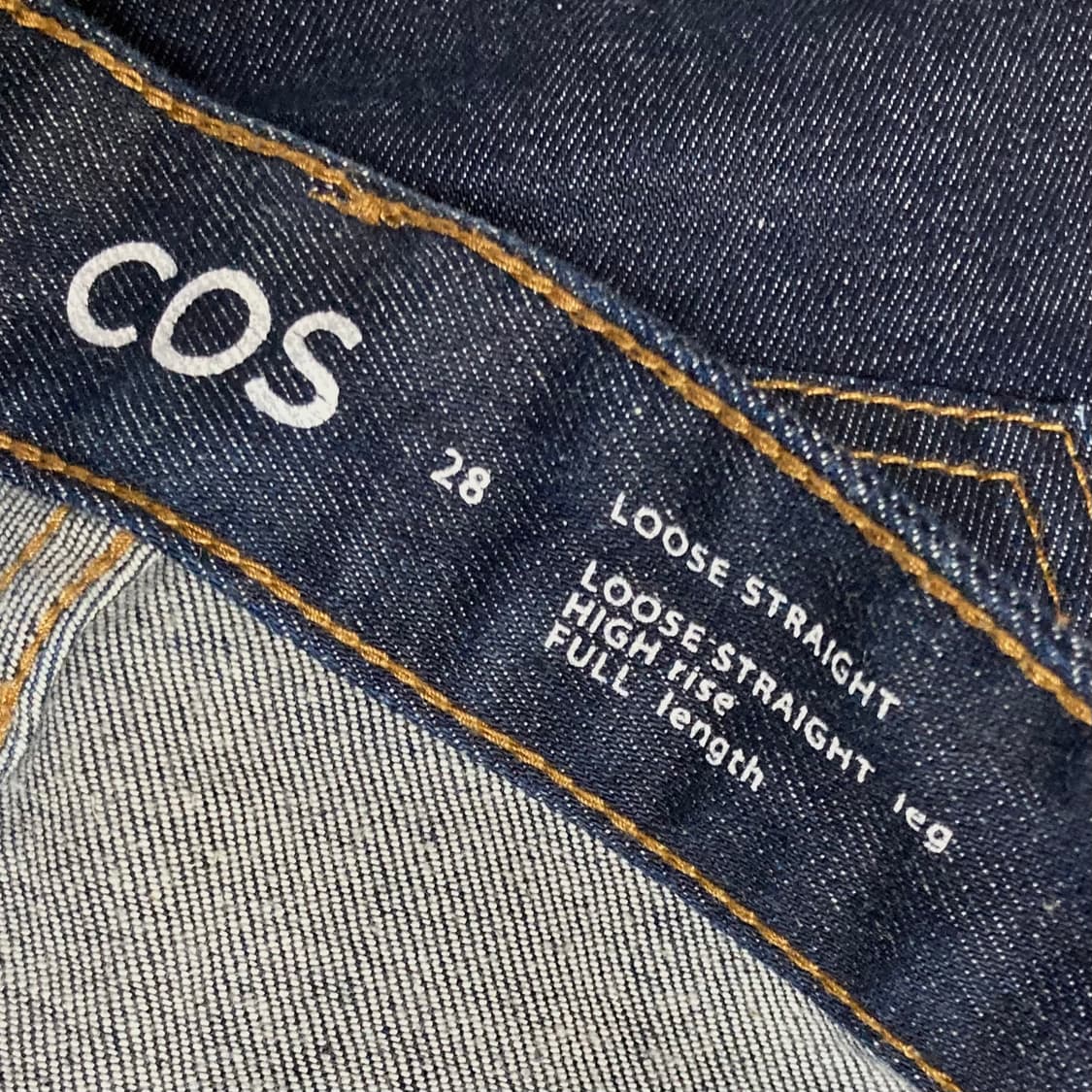 코스 루즈 스트레이트 데님팬츠 W28 상품이미지5