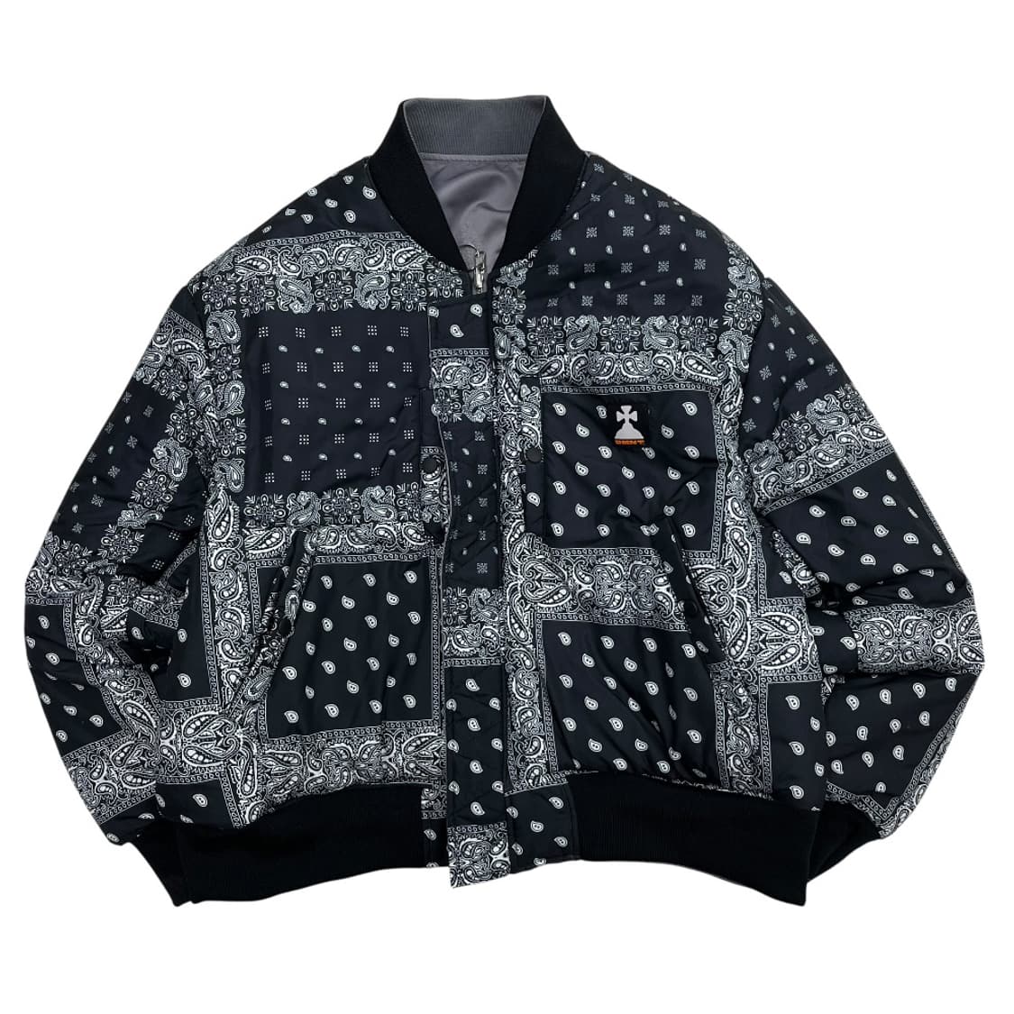 DMNT 반다나 패턴 리버시블 MA-1 점퍼 L ( 출고가 459000원 상품이미지3