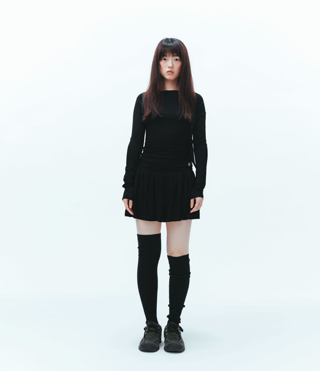 Coyseio Draping Dress Black 상품이미지2