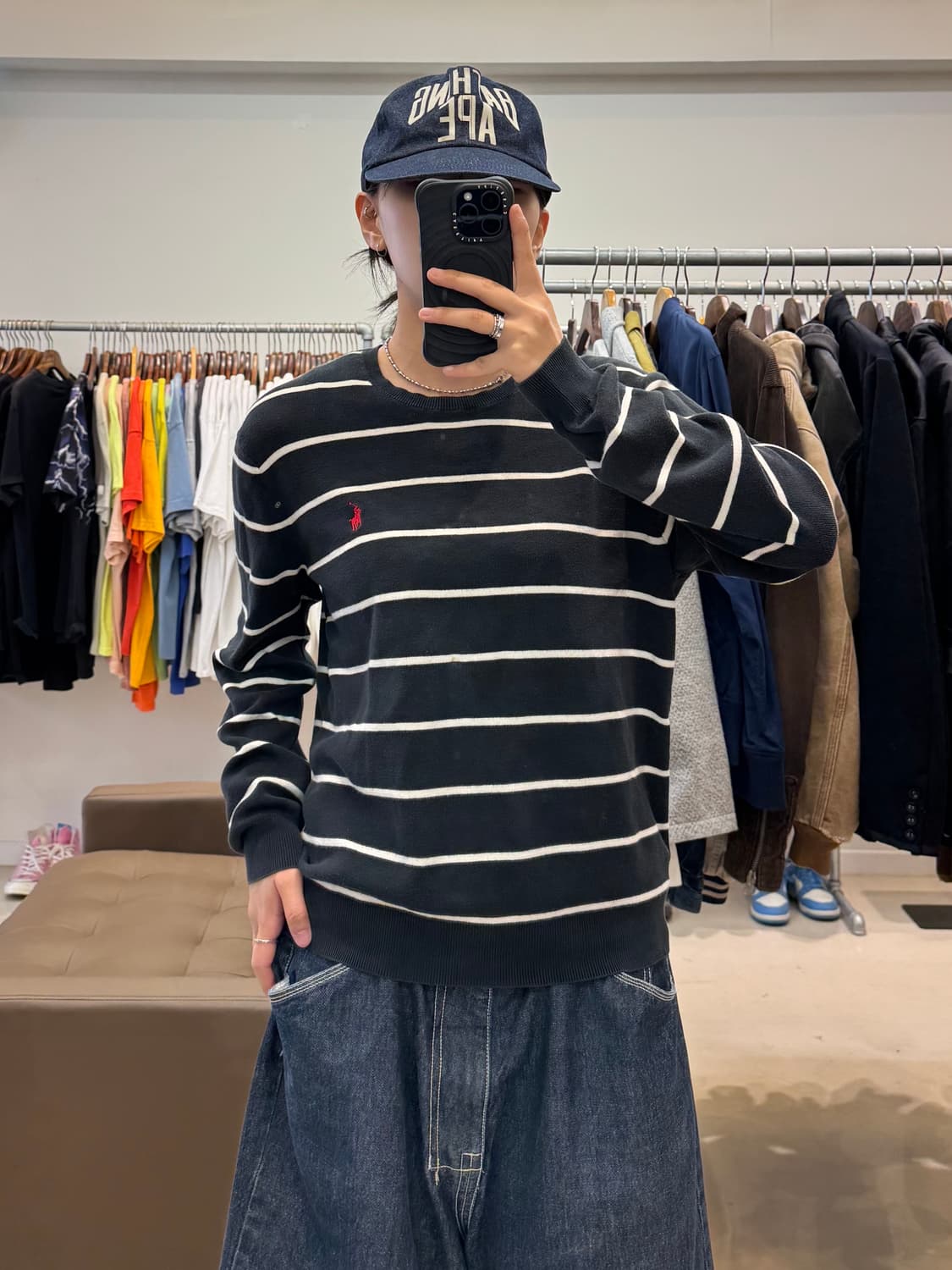 폴로 랄프로렌 피마코튼 스트라이프 니트 상품이미지4