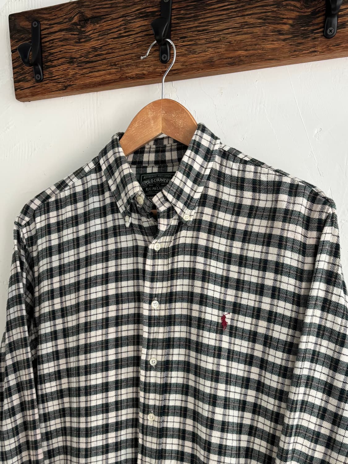 Polo 폴로 컨트리 90s 그린 체크 셔츠 상품이미지6