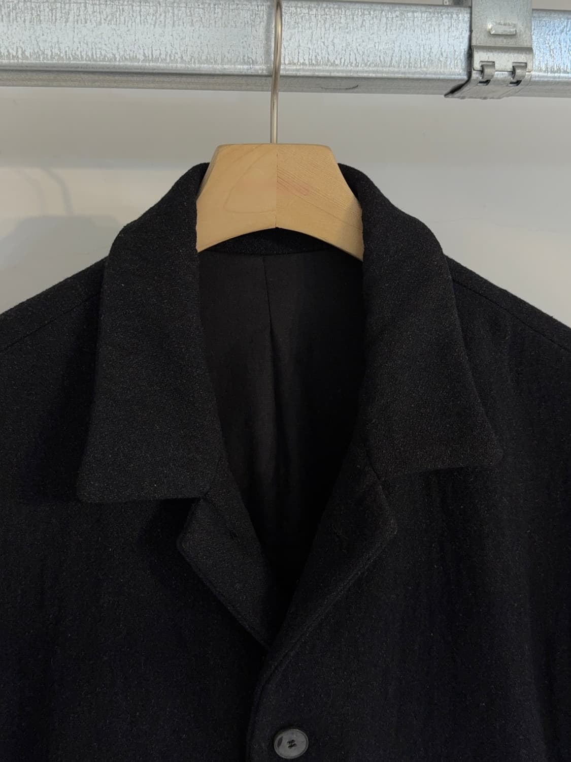 포엠 보헤미안 헤비울 싱글 코트 블랙 48 상품이미지3