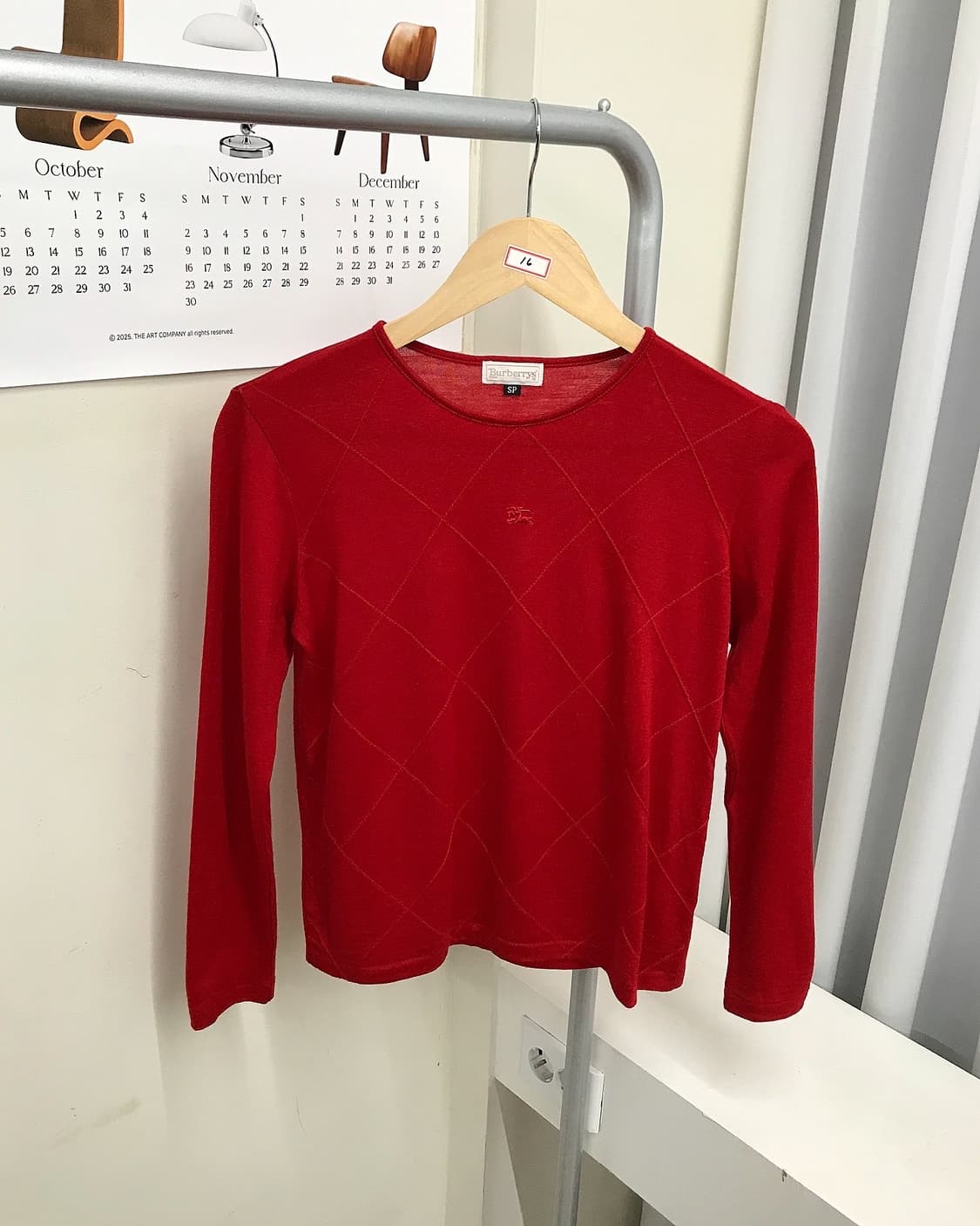 버버리 울 아가일 니트 상품이미지1