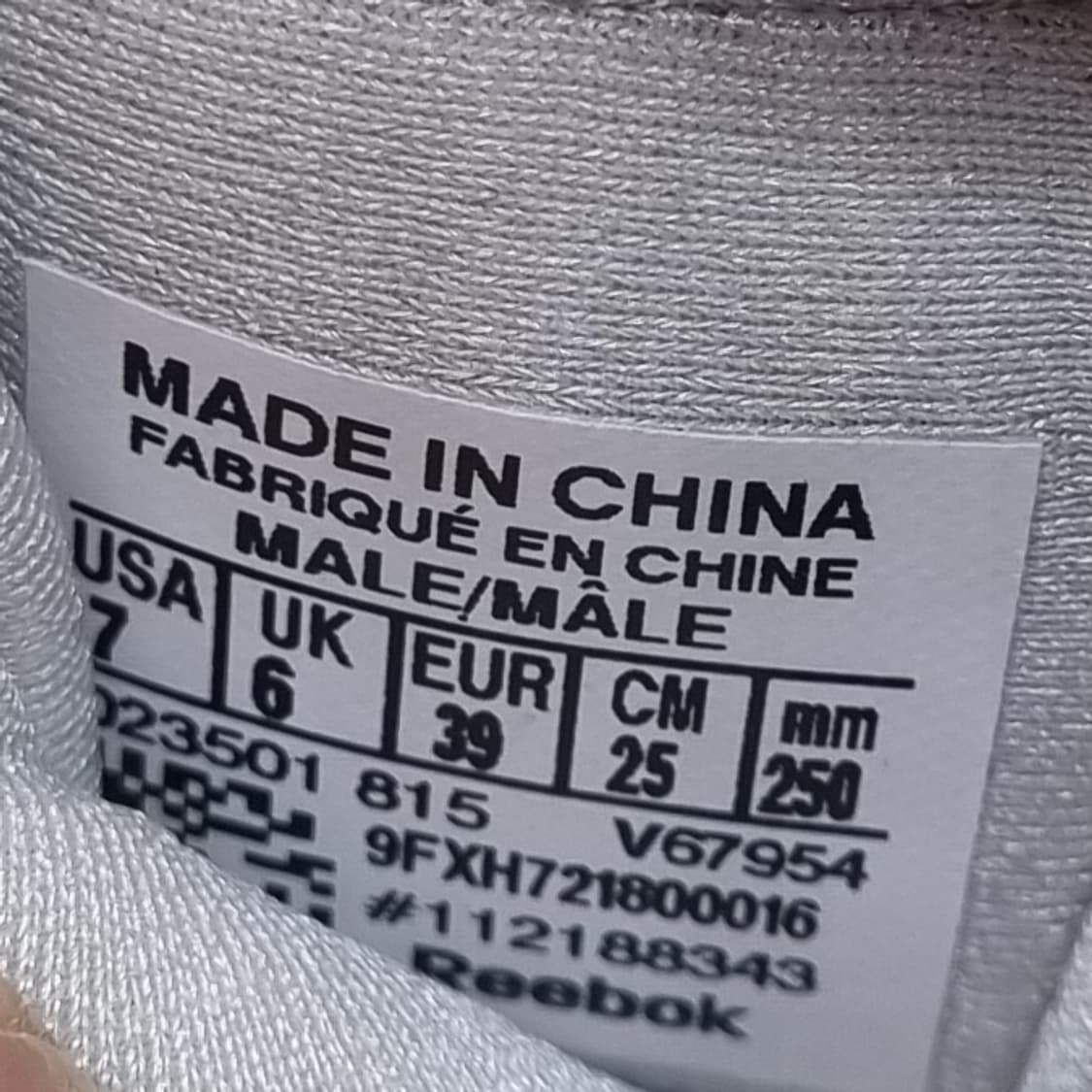 리복 펌프 그레프라이트 운동화 250 상품이미지6