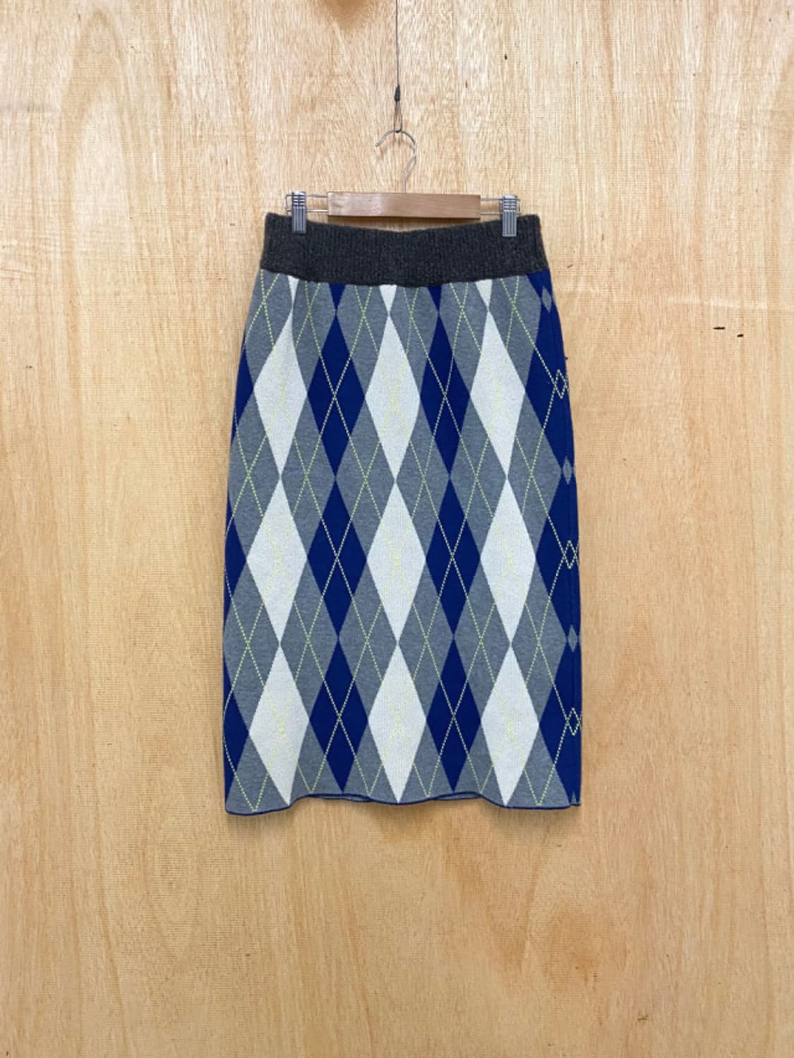 RAY BEAMS argyle knit skirt 아가일 니트 스커트 상품이미지2