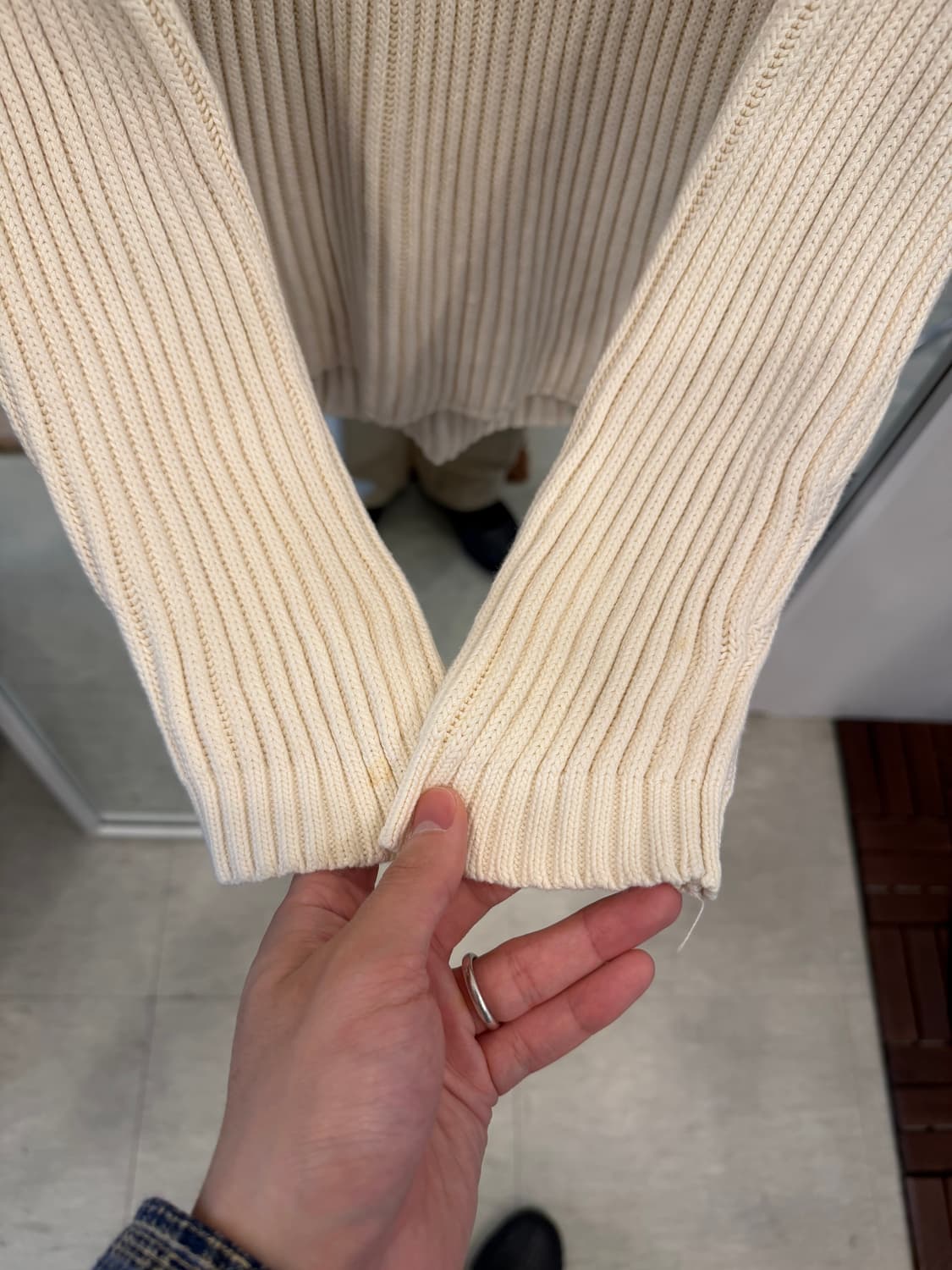 90-00s Polo Jeans 폴로 진스 리브드 터틀넥 니트 상품이미지3