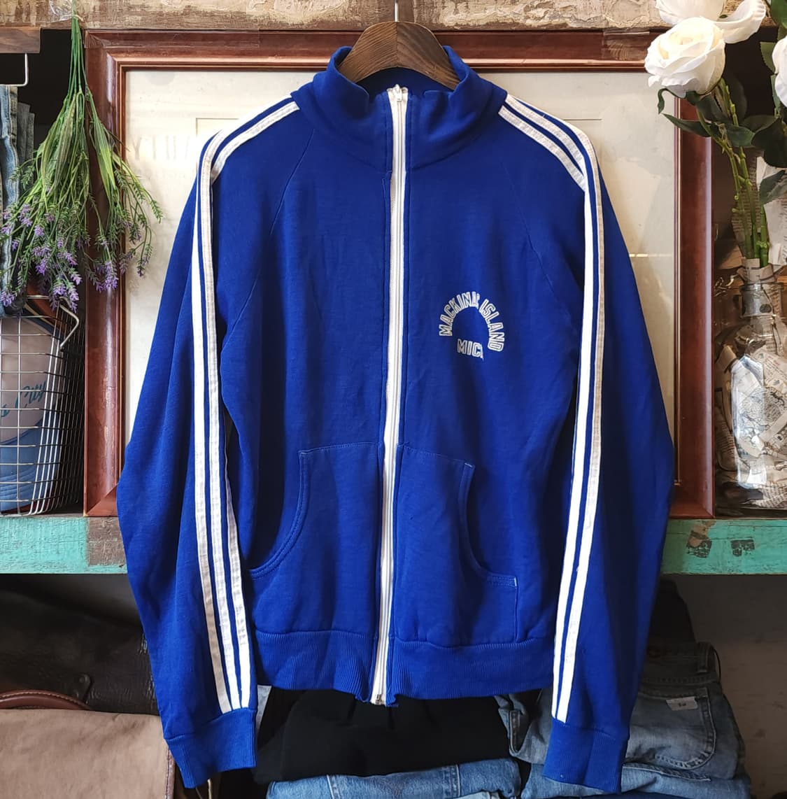 70s 빈티지 트랙자켓 집업자켓 매키낵 아일랜드 로열블루 m 상품이미지1