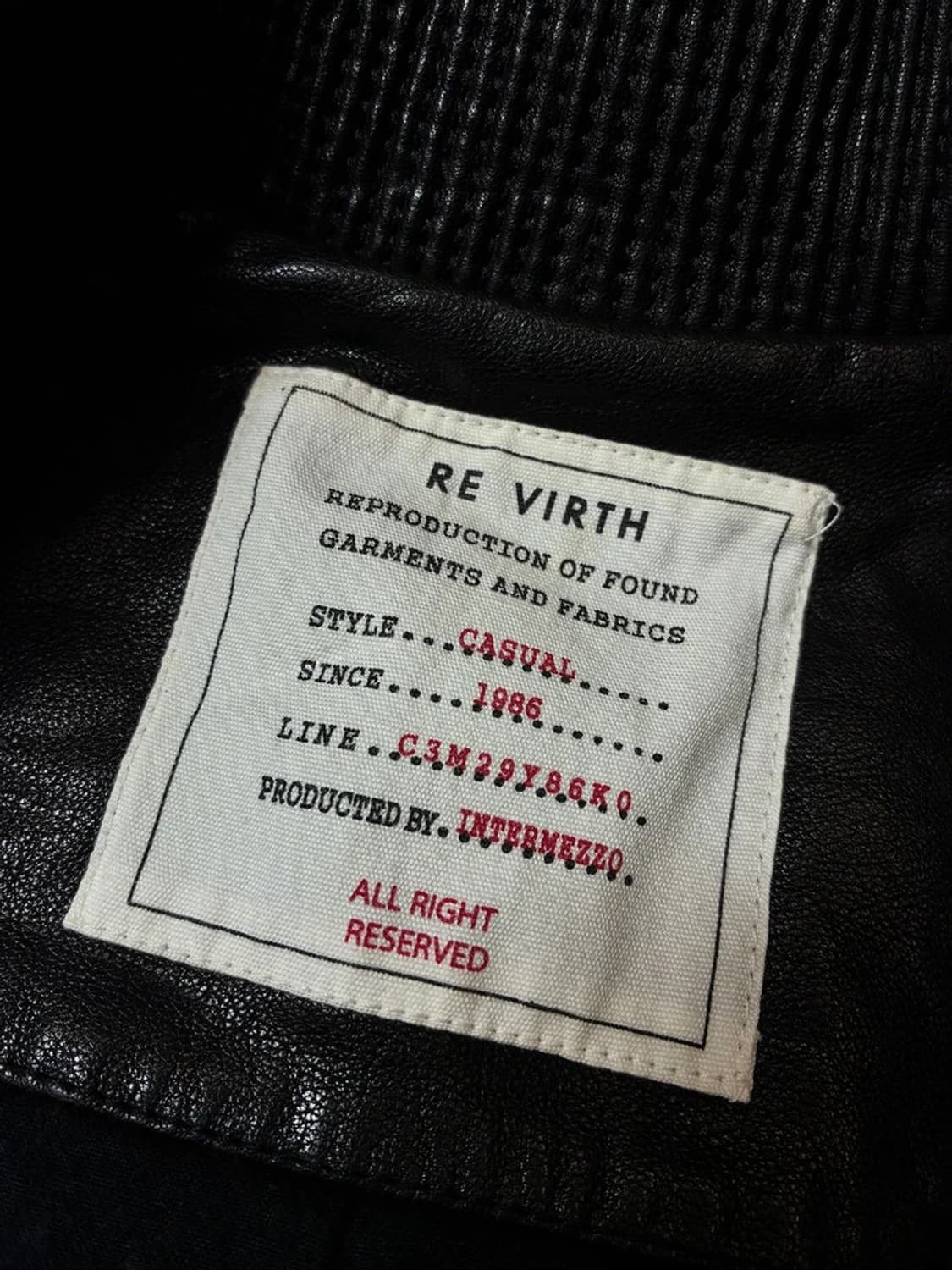 인터메조 10's 블루종 양가죽 자켓 PN8675 상품이미지8