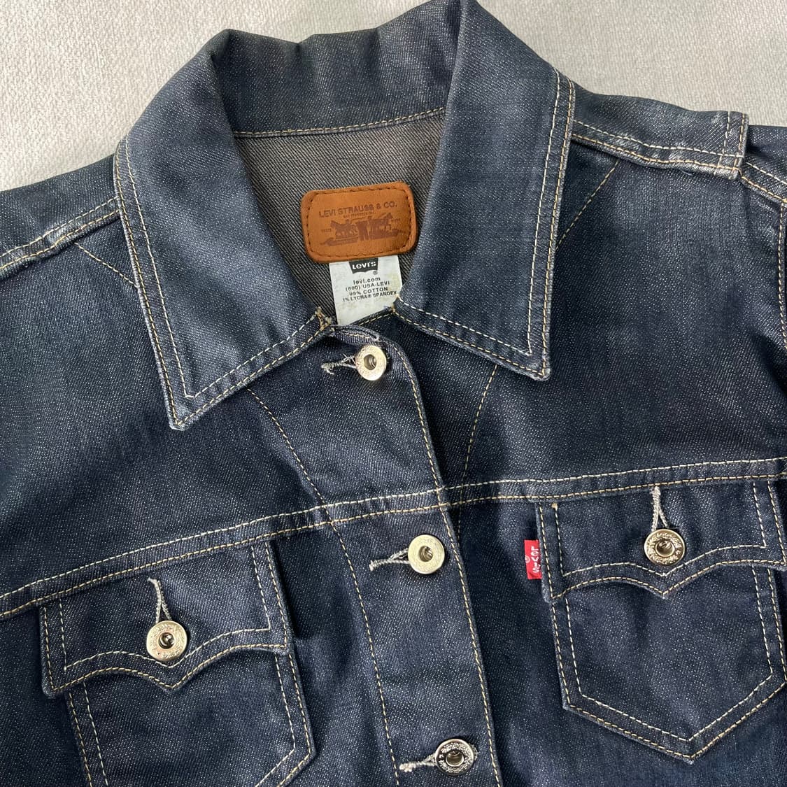 W 95 리바이스 인디고 데님 트러커 자켓 상품이미지2