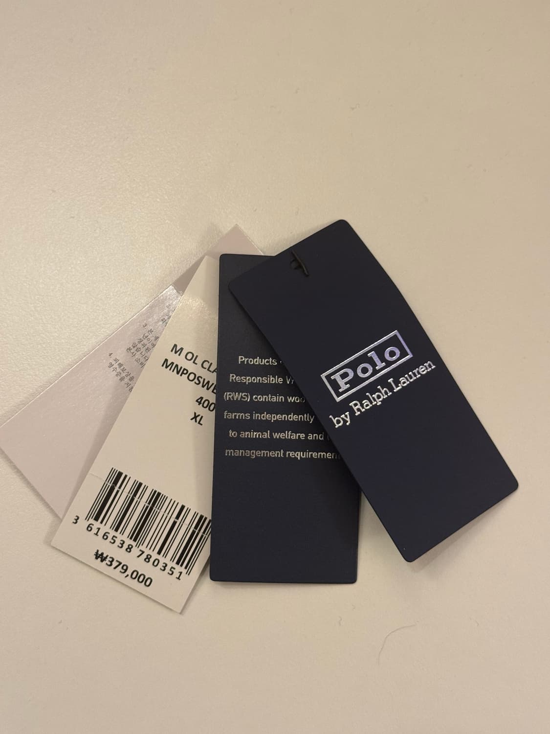 (큐알O, 택O), 폴로 랄프로렌 울 풀 지퍼 스웨터 XL 상품이미지8