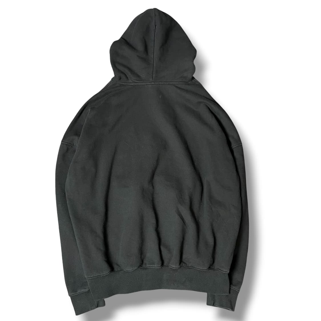 O!O! 화이트 미니로고 블랙 후드 L 상품이미지2