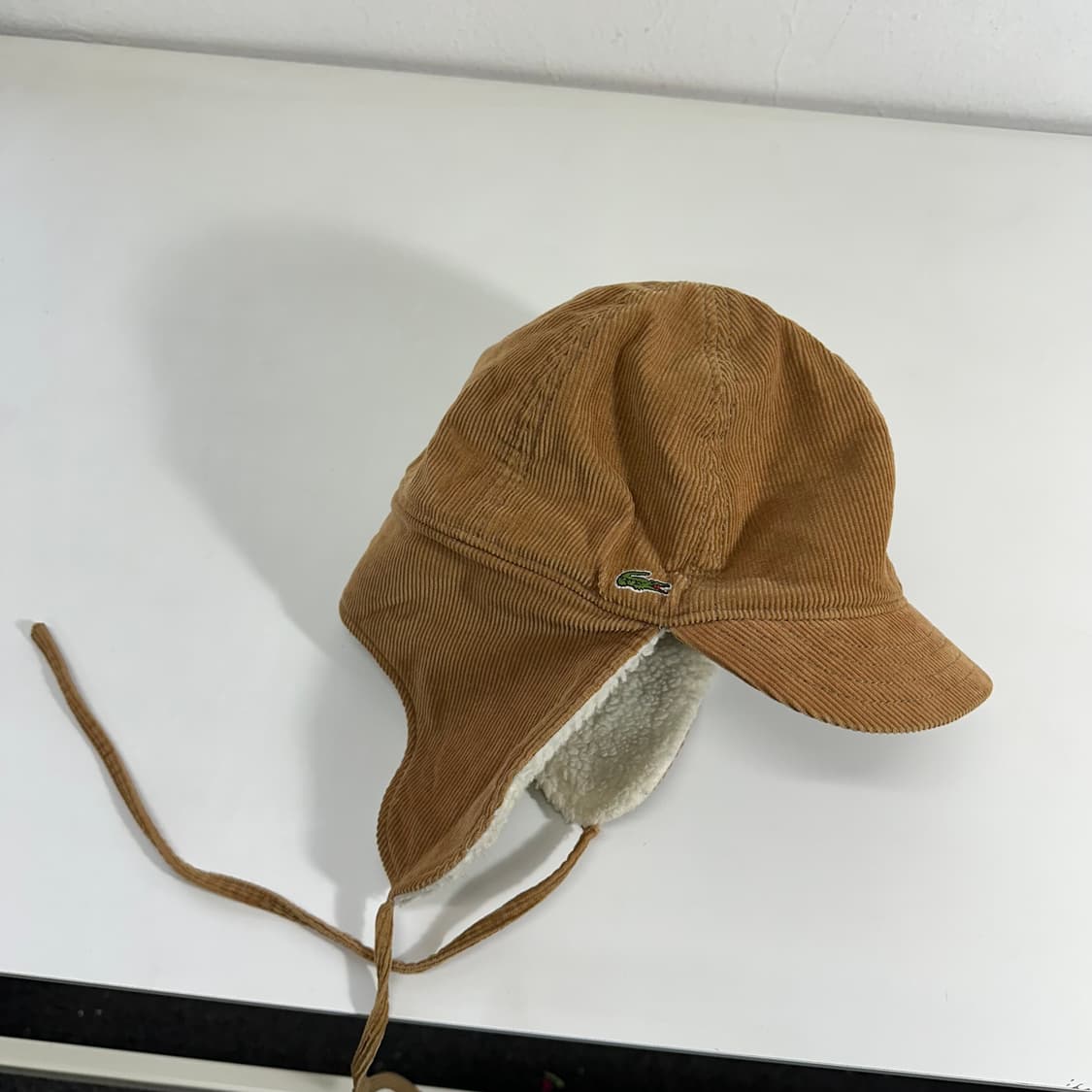 M 57CM 라코스테 코듀로이 군밤모자 트루퍼햇  상품이미지2