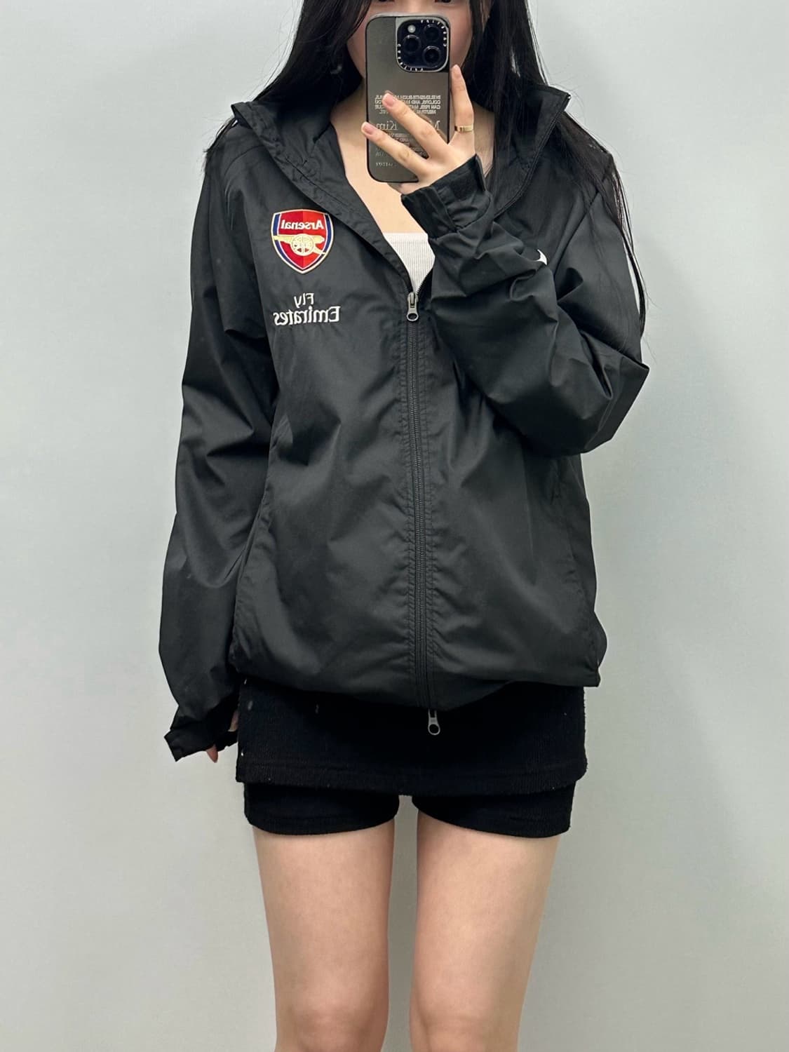 나이키 아스날 블랙 투웨이 바람막이 상품이미지1