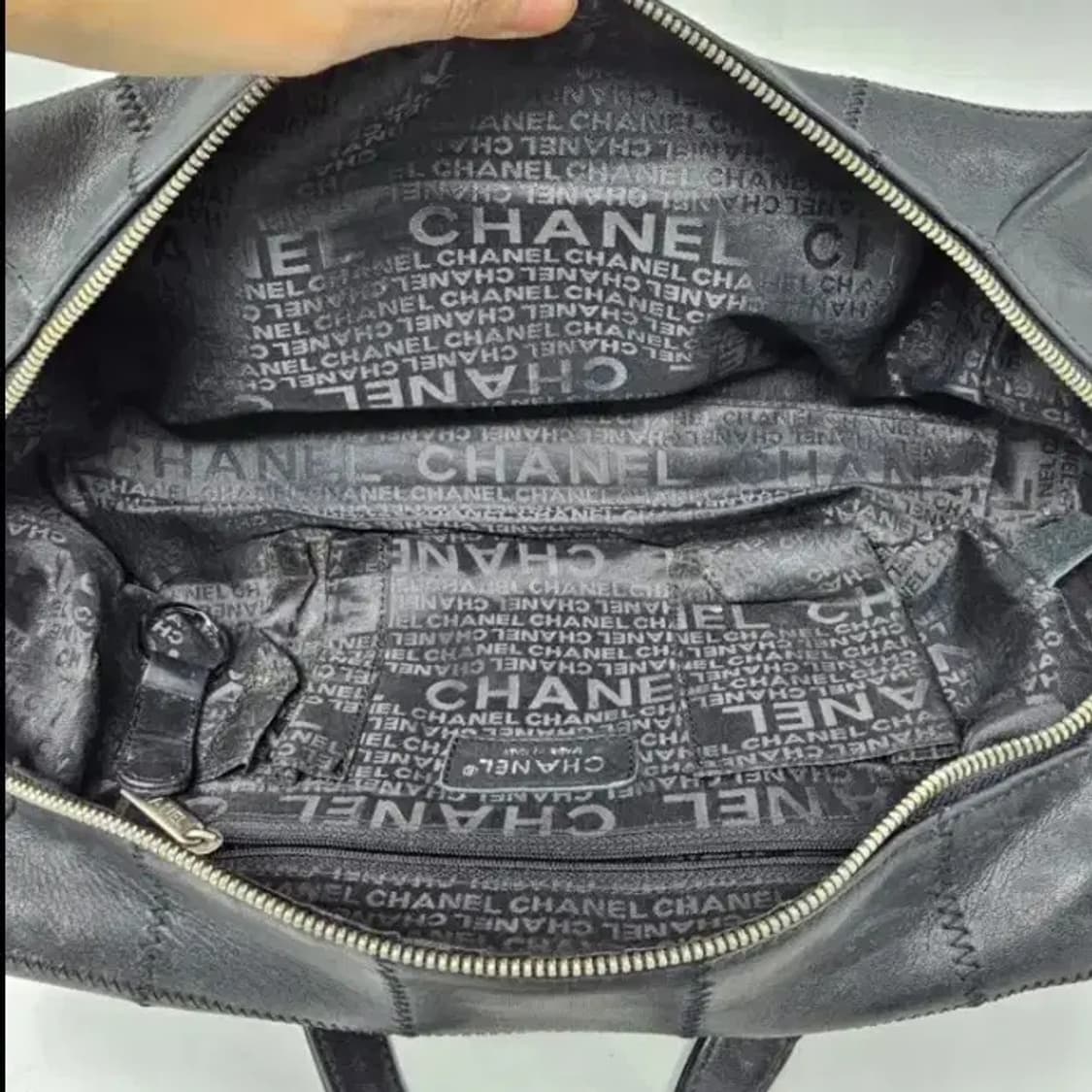 정품 샤넬 캐비어 정방 볼링 토트백 상품이미지8