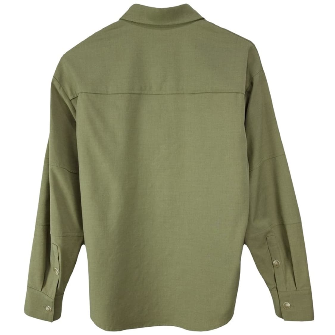 [인사일런스] 울 블랜디드 오버핏 미니멀 셔츠 블라우스 M19326 상품이미지3