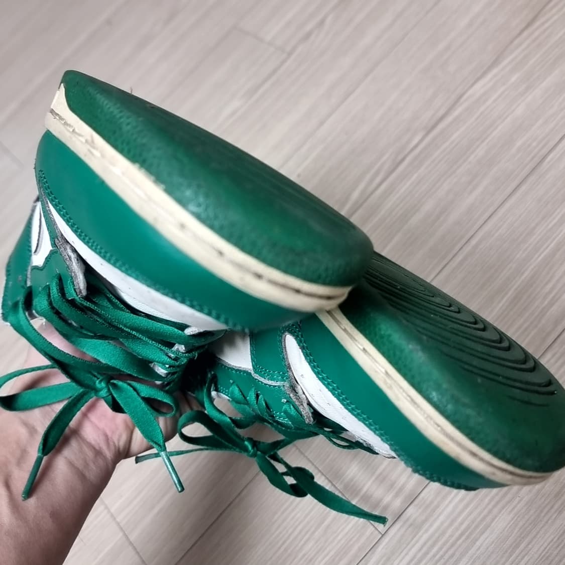 나이키 덩크 로우 잭팟 그린 화이트 커스텀(285) 상품이미지7