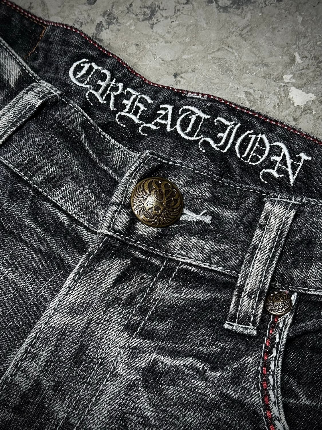 Crushed Wash Denim Shorts 상품이미지3