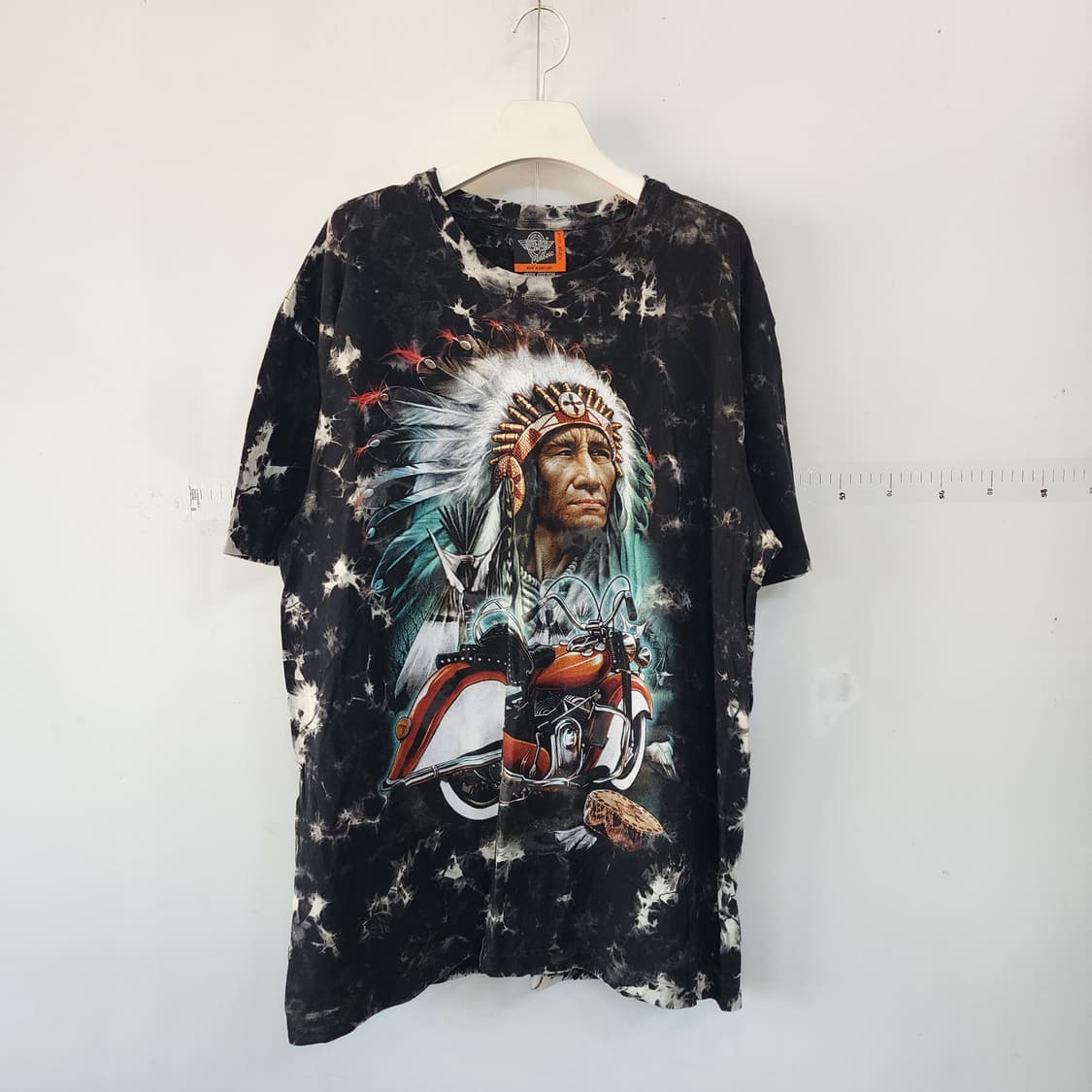 락이글 인디안 프린팅 반팔 티셔츠 상품이미지1