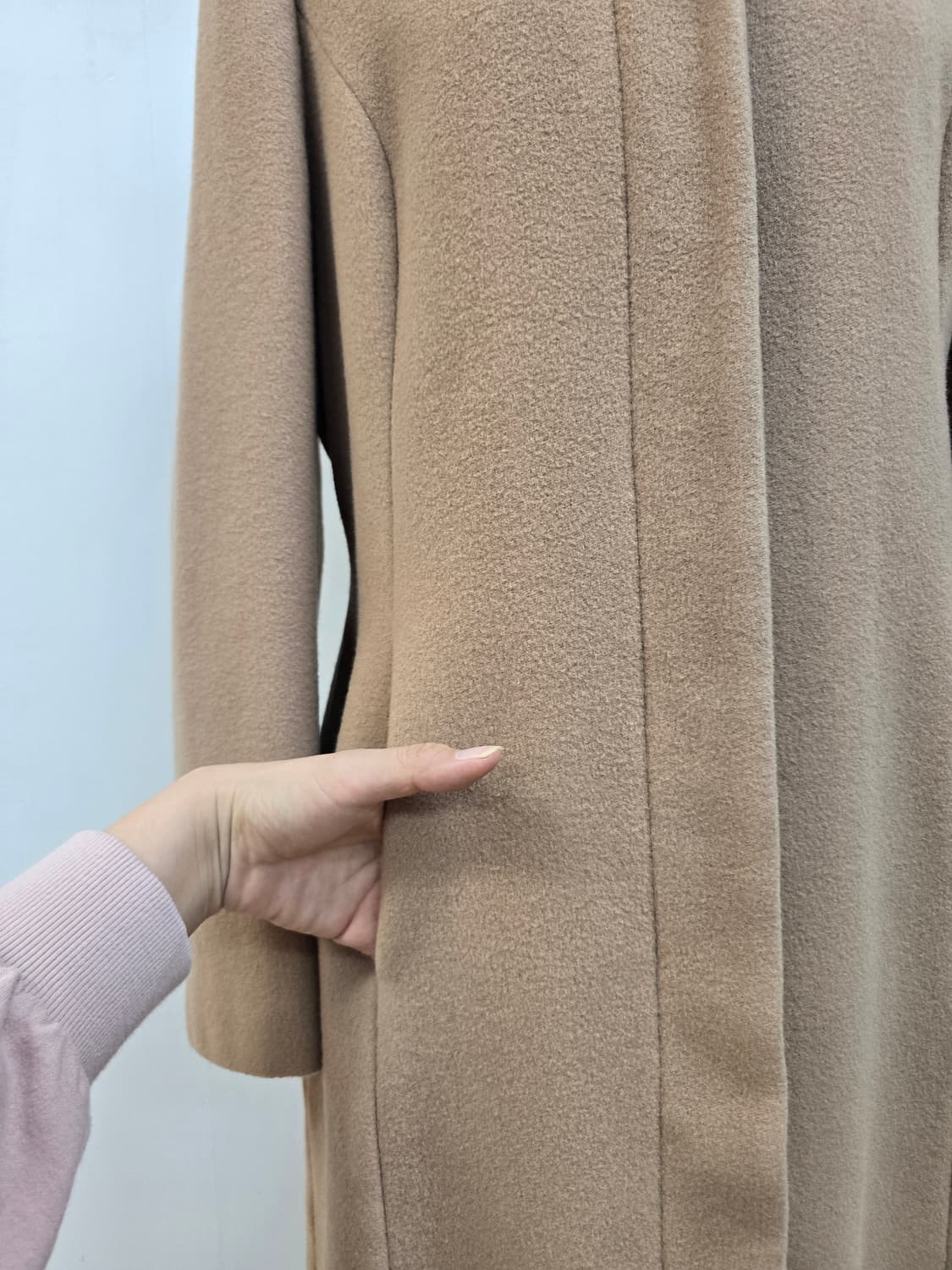 발렌티노 정품 울100% 단정라인 롱코트 상품이미지5