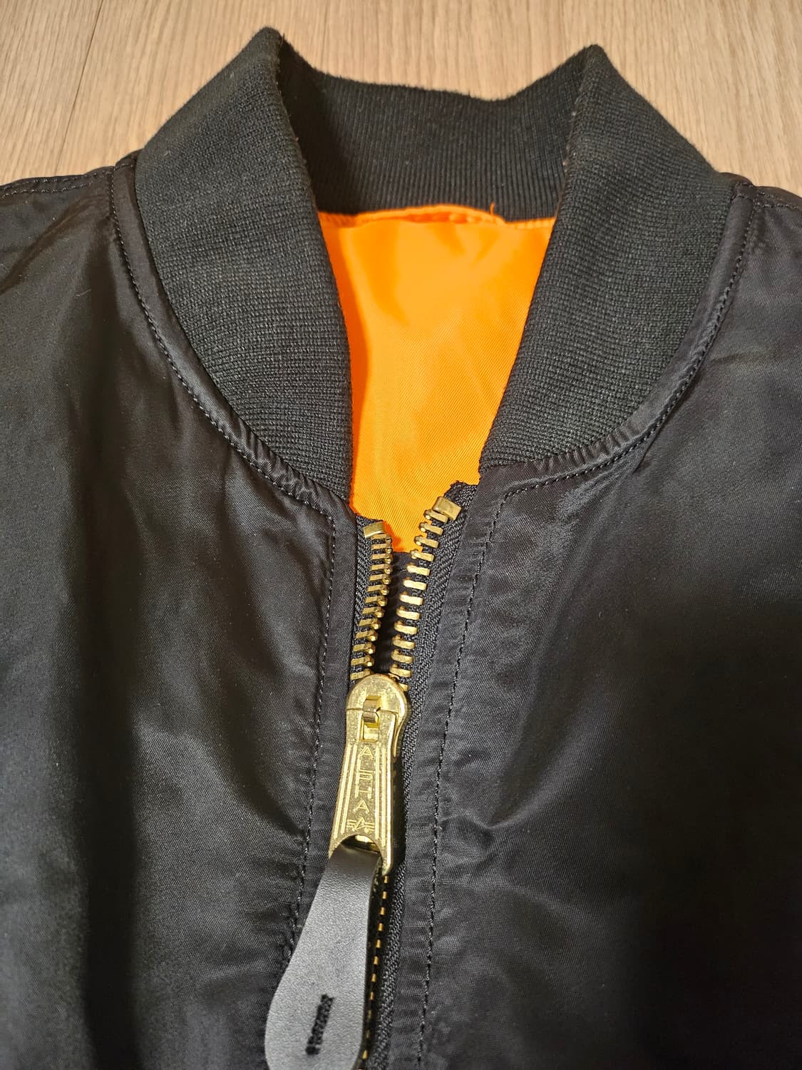 알파인더스트리 ma-1 블랙 2XL 슬림핏 상품이미지3